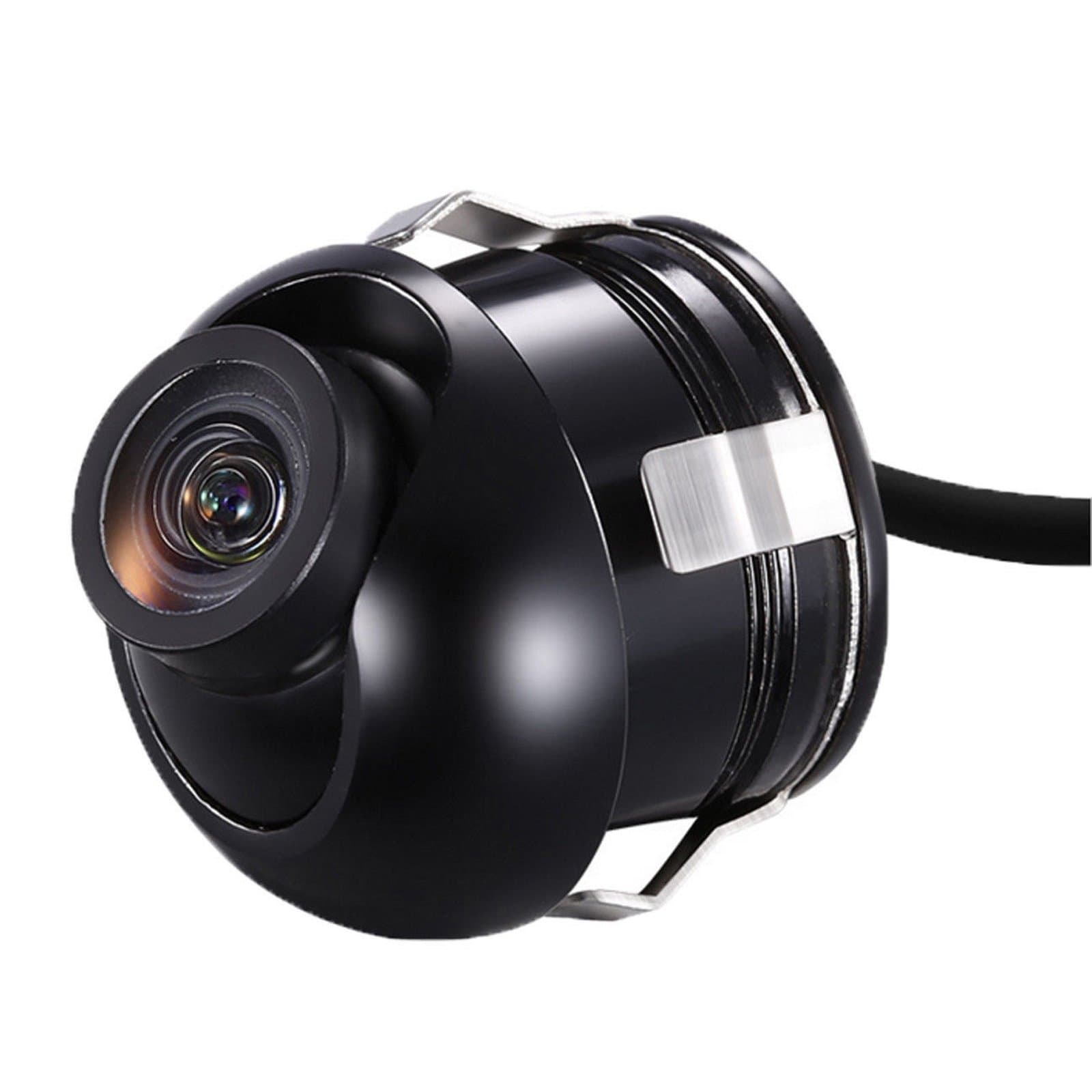 Mini CCD HD Night Vision 360 Degree Rotatable Car Rear Front Side View Backup Camera with Mirror Image Conversion Lines