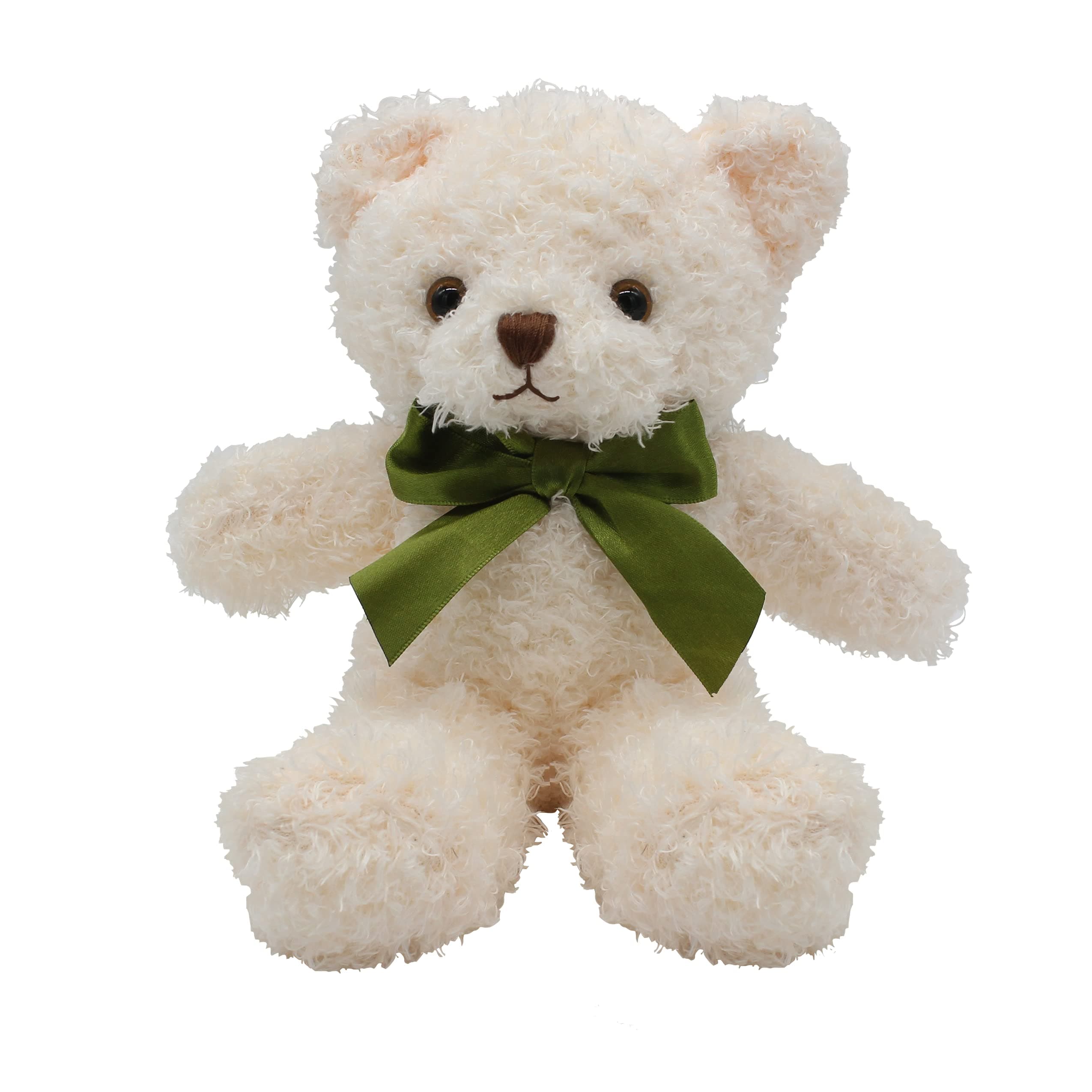 FluffunsTeddy Bear Plush - Cute Teddy Bears Stuffed Animals - 3-Pack of Stuffed Bears - 9 Inch Height (Green)