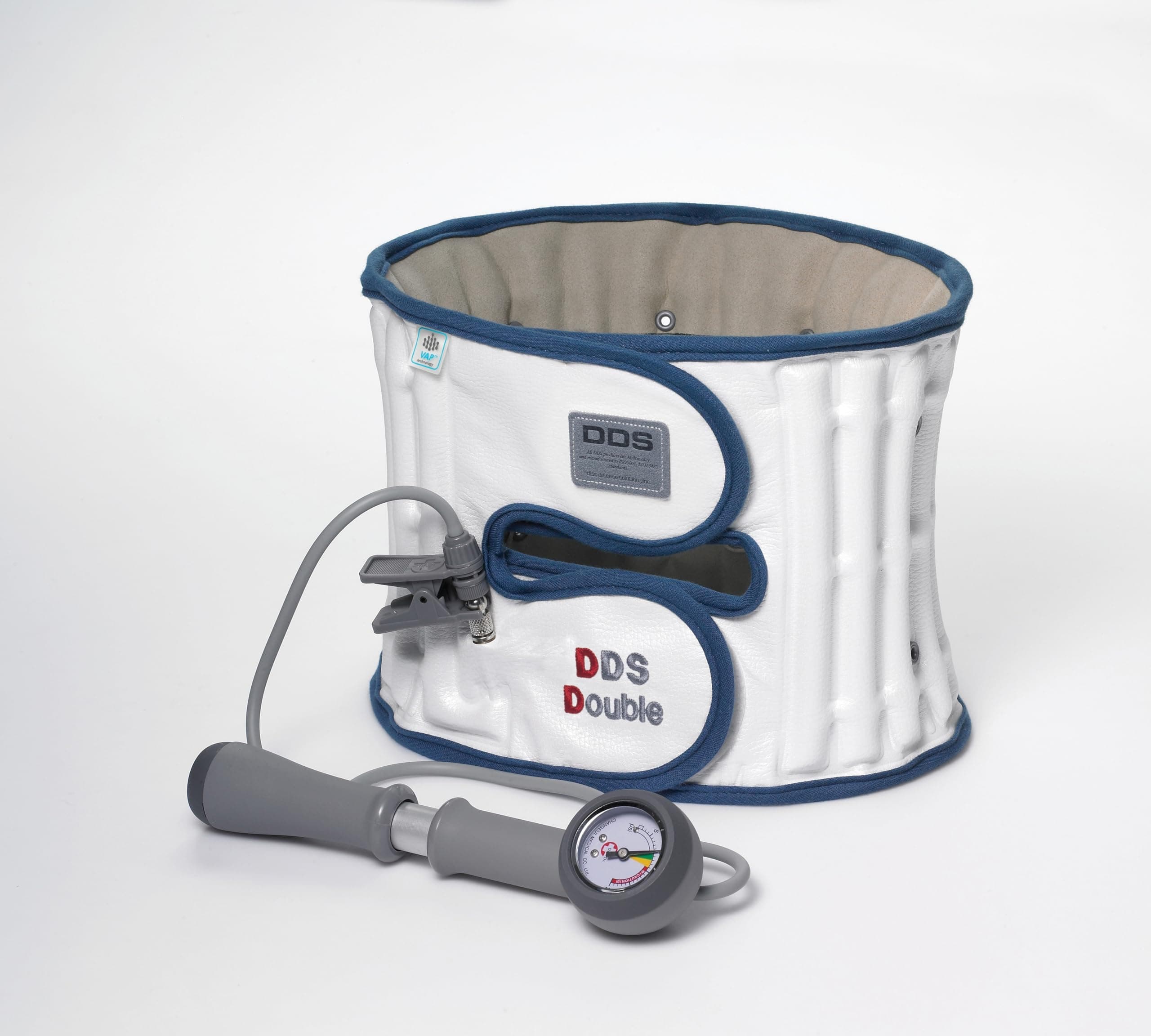 DDS Lumbar Decompression Belt Double Lite Pneumatic Air Back Brace Lower Waist Back Lifting Working Out Walking Gym Sciatica Herniated Disc Pinched Nerves Stenosis Traction S (26"-28")