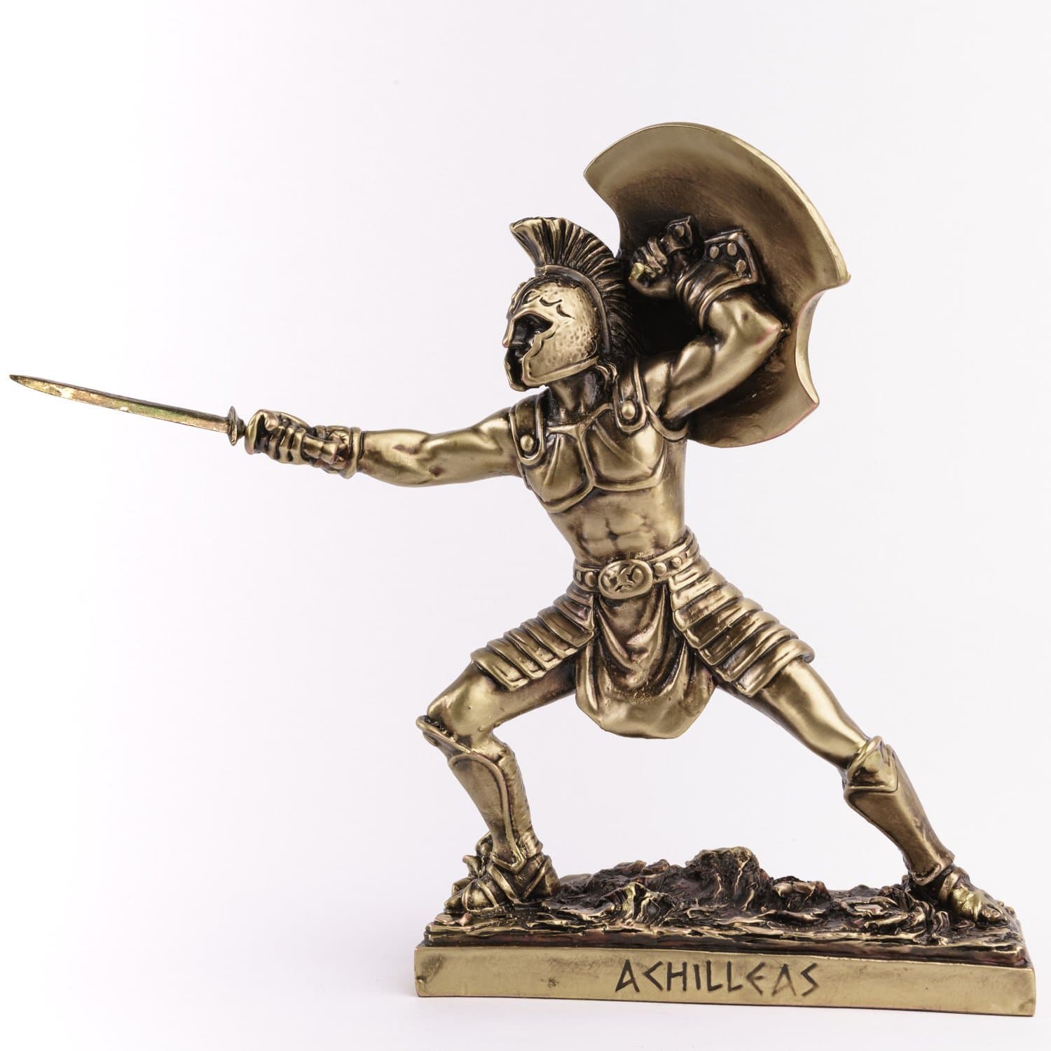 Marinakis Handmade Bronze Plated Achilles Warrior