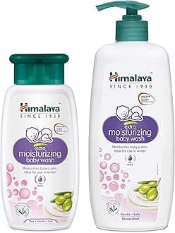 Himalaya Extra Moisturizing Baby Wash, 400 Ml&Baby Care Extra Moisturizing Baby Wash, 200Ml