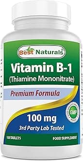 Vitamin B1 as Thiamine Mononitrate 100 mg 120 Tablets (120 Count (Pack of 1))
