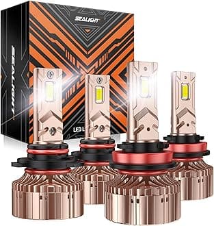 SEALIGHT 2024 Newest X6S 9005/HB3 H11/H9/H8 Bulbs Combo