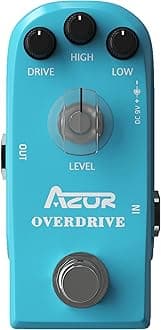 Overdrive Guitar Effect Pedal Vintage Effect Drive High/Low 3 Modes Mini Pedal for Electric Guitar True Bypass