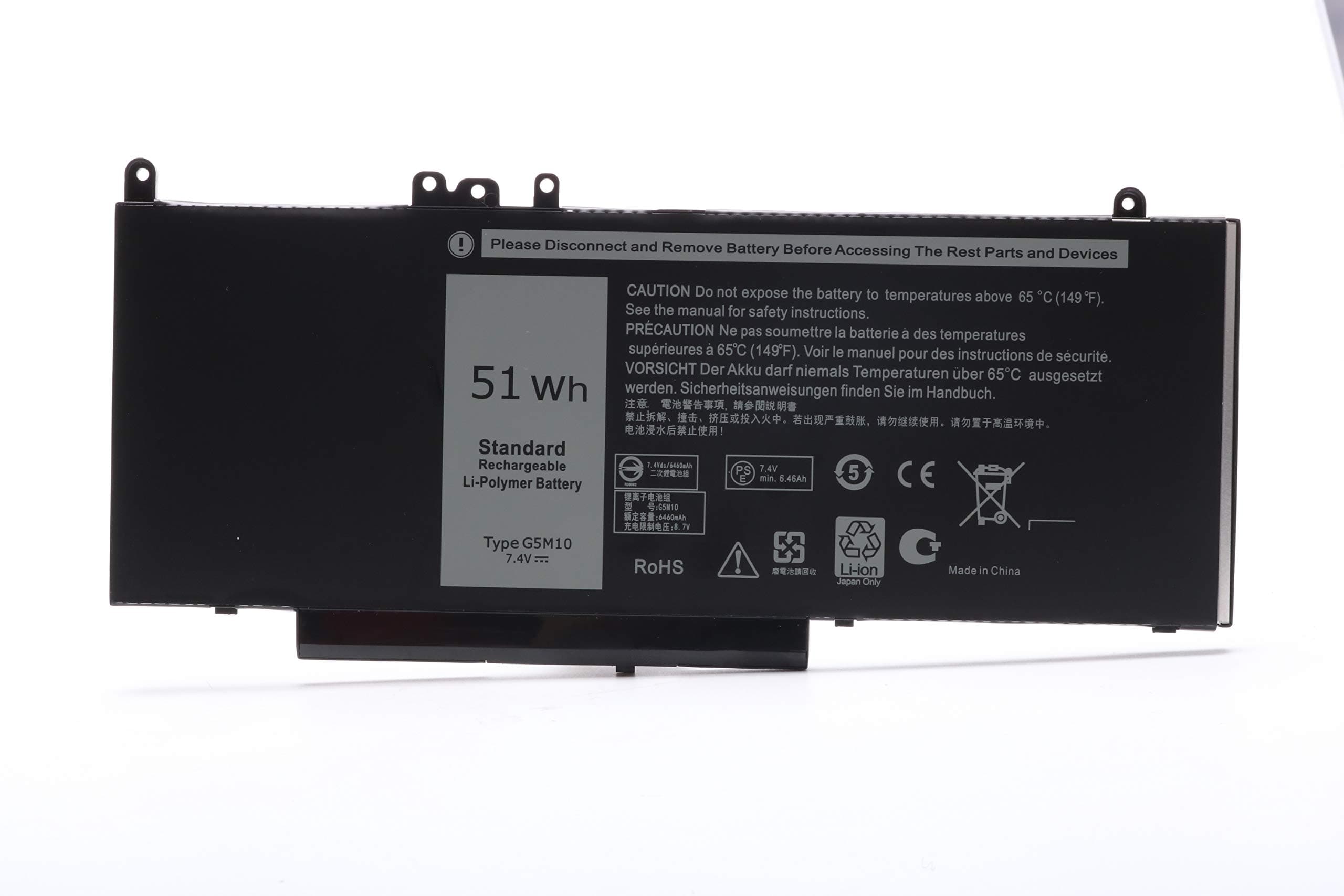 LQM G5M10 Laptop Battery Replace for Dell Latitude E5450 E5550 8V5GX R9XM9 WYJC2 1KY05 (E5440)