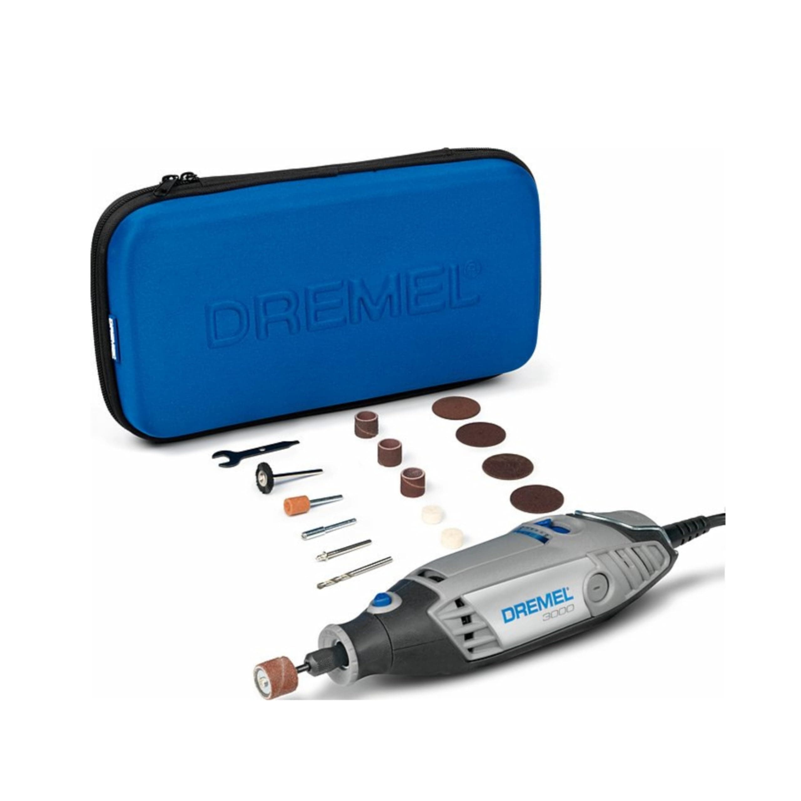 3000 Rotary Tool 130 W, Multi Tool Kit with 15 Accessories, Variable Speed 10.000-33.000 RPM