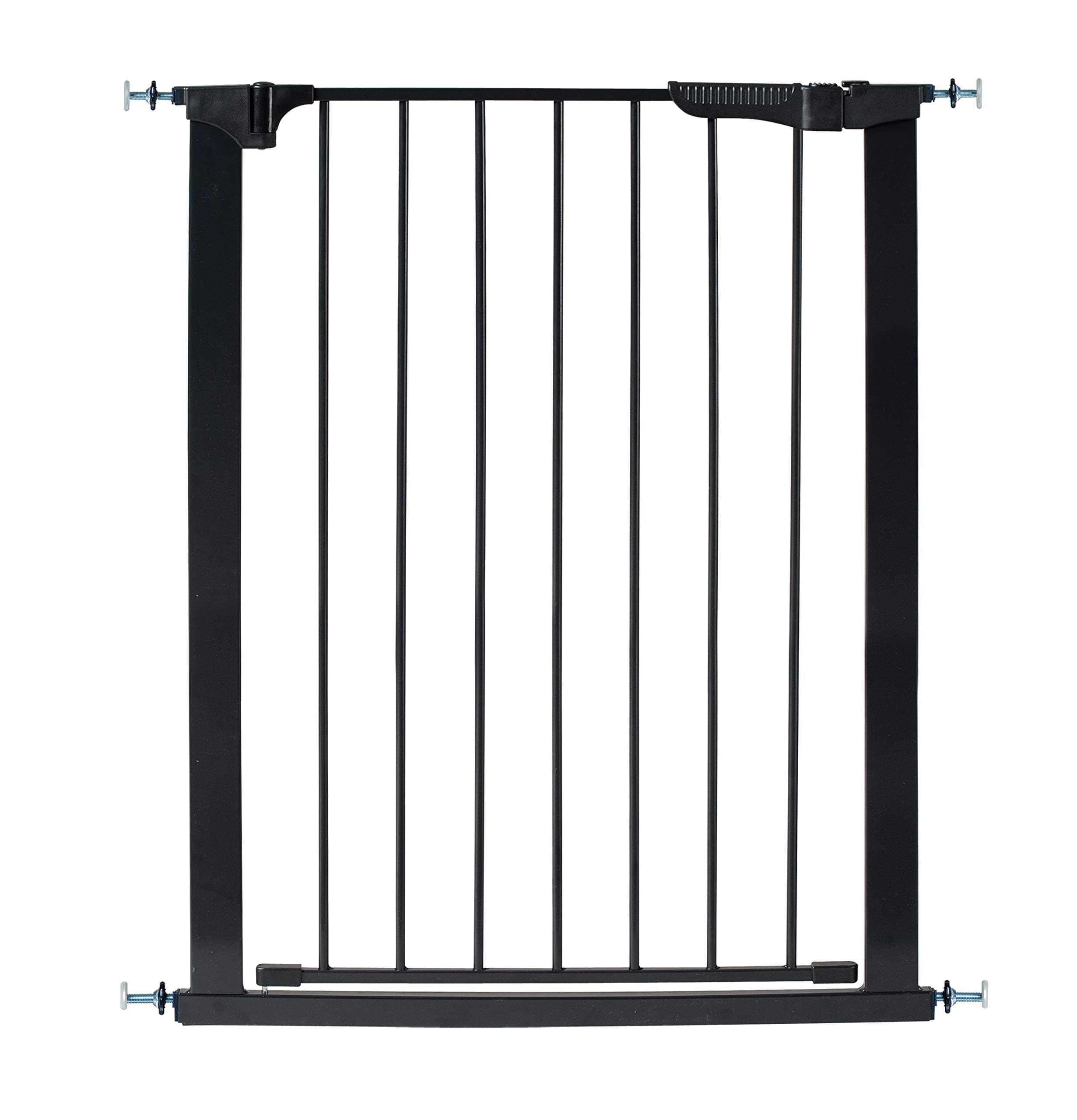 KidCo Gateway Baby Pressure Gate - No Tools or Wall Cups Required - Extra Tall & Wide Auto Close Magnet-Lock Safety Gate, G1201, Black