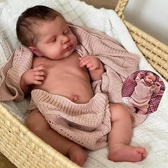 Anano Full Silicone Baby Doll 20 Inch Reborn Baby Dolls Silicone Full Body Girl, Realistic Babys Doll Lifelike Newborn Babies, Real Life Babys Reborn Dolls with Accessories