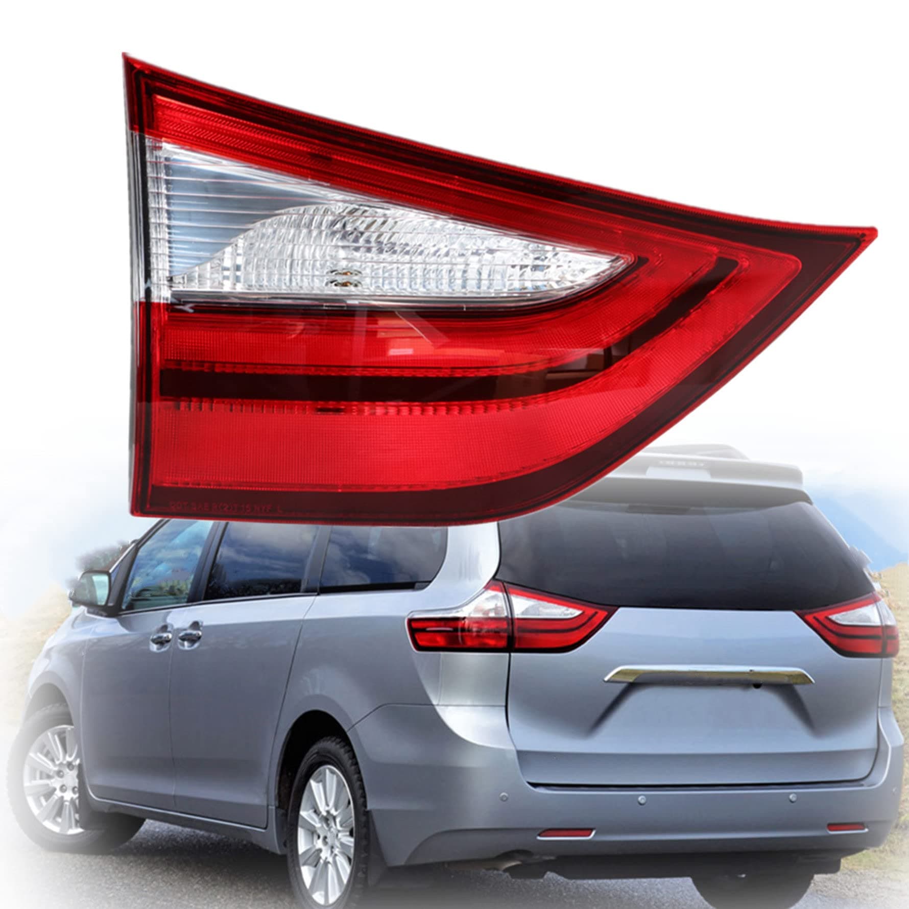 munirater 1-Pack Rear Left Tail Light Brake Lamp Assembly Replacement for Sienna 2015-2020 Driver Side Inner