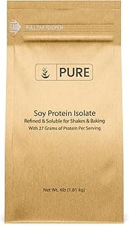 Soy Protein Isolate (4 lb) Always Pure, No Fillers or Additives