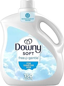 Downy Ultra Liquid Fabric Conditioner (Fabric Softener), Free & Gentle, 150 Loads 111 fl oz