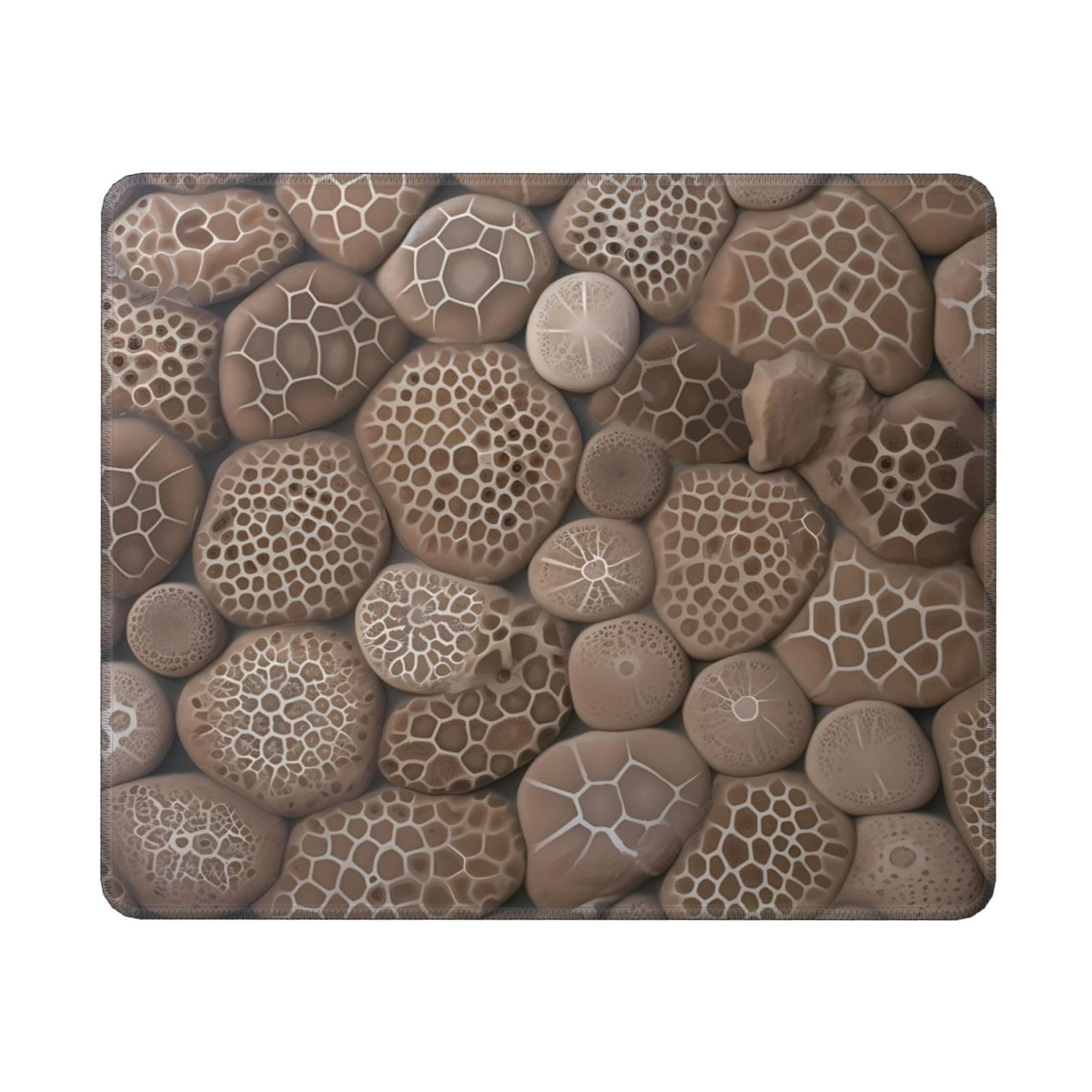 Petoskey Stone Mouse Pad Rectangular Gaming Mousepad 11.8 x 9.8 Inches Non Slip Rubber Keyboard Mat for Laptop, Computers, Office