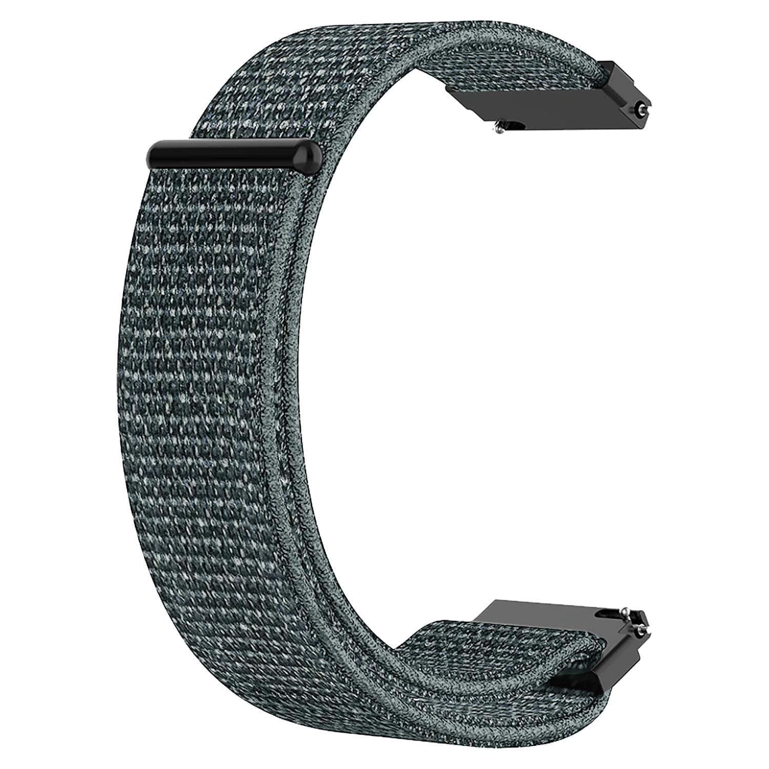 ACM Watch Strap Nylon Soft Loop 22mm compatible with Realme Smart Watch 2 Pro Smartwatch Sports Band Grey