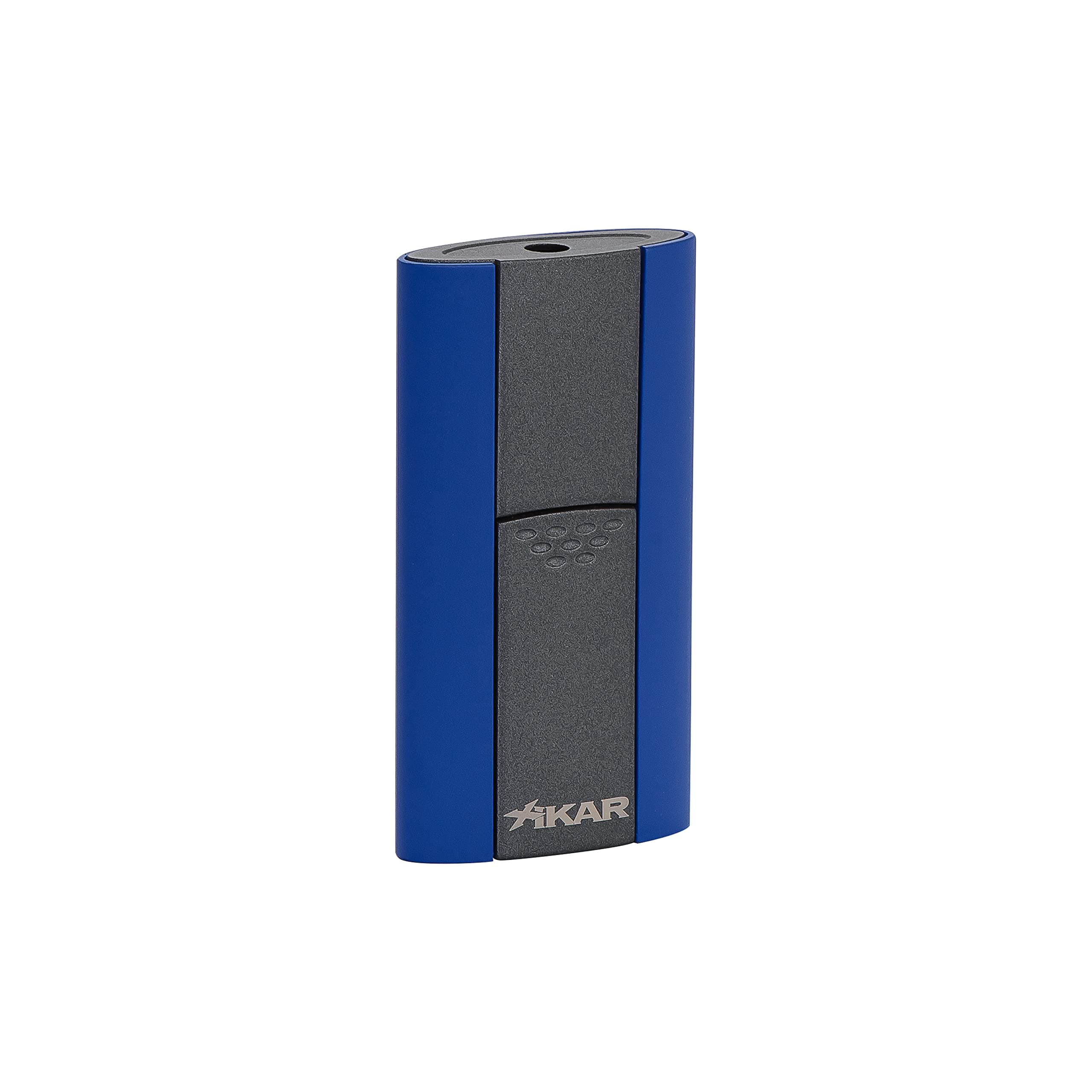 Xikar Flash Single Jet Flame Lighter, Sleek Body Design, Single Thumb Action, Blue