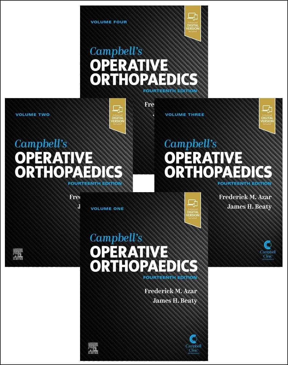 CAMPBELLS OPERATIVE ORTHOPAEDICS, 4-VOLUME SET, 14TH EDITION