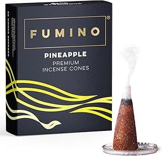 Fumino® Pineapple Fresh Incense Cones 20 per Box Masala Agarbatti Joss Scent Fragrance for Relaxation and Meditation, Home and House Decor