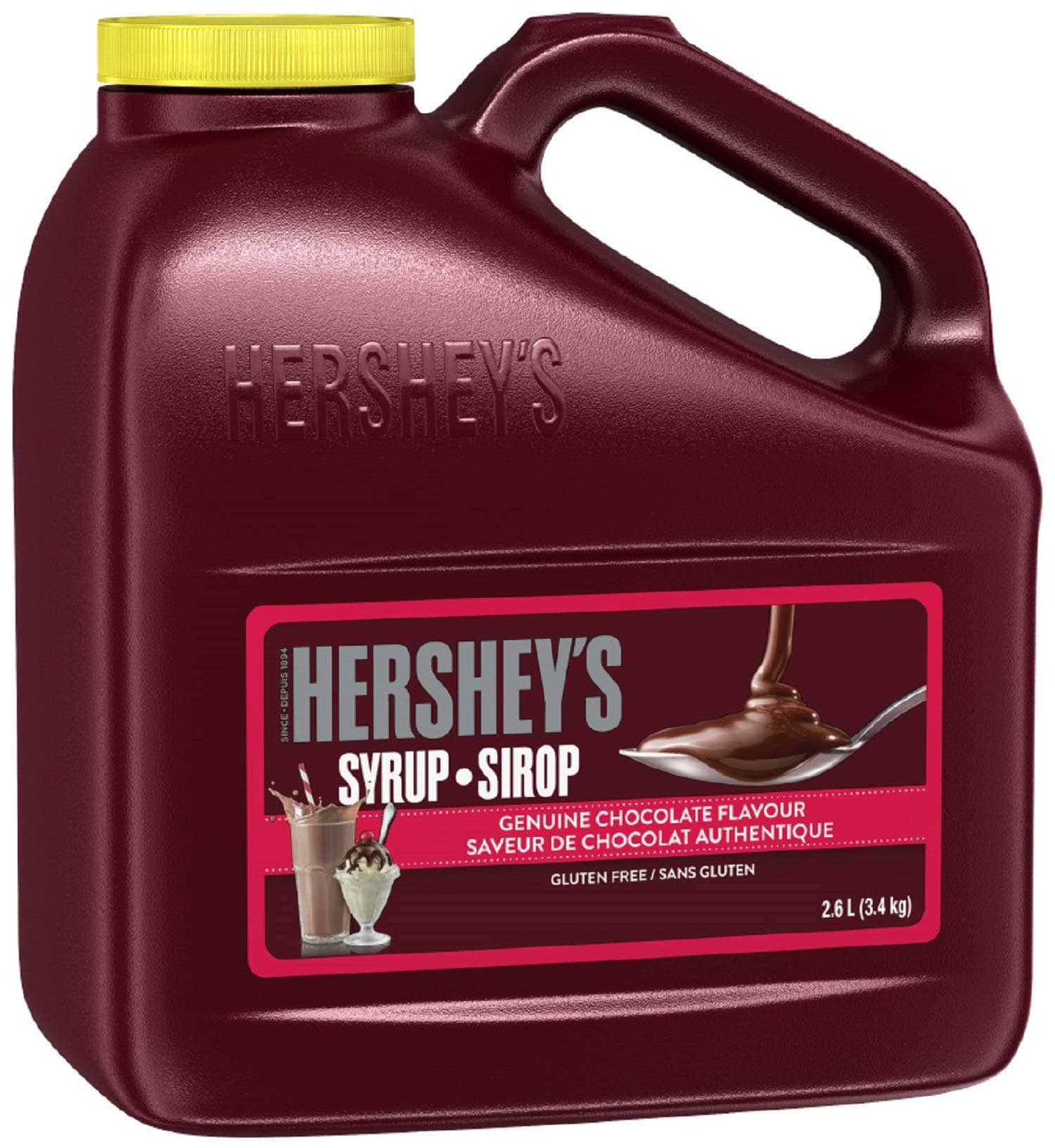 HERSHEY'SClassic Chocolate Flavored Syrup, Bulk Sized Large Jug, 7 Lb and 8 oz
