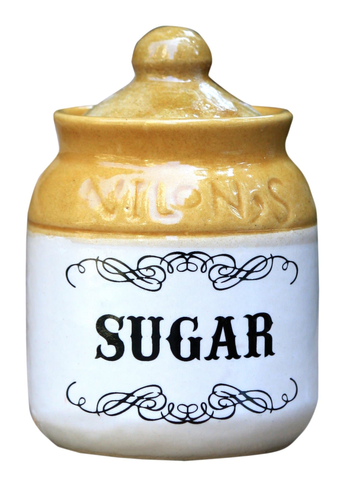 Eco Corner Sugar Ceramic Jar, 300 ml, 1-Piece, White