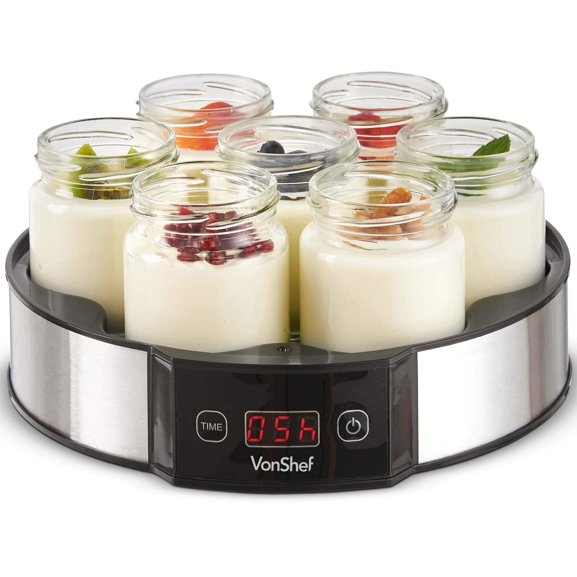 VonShef Digital Yoghurt Maker with 7 Jars