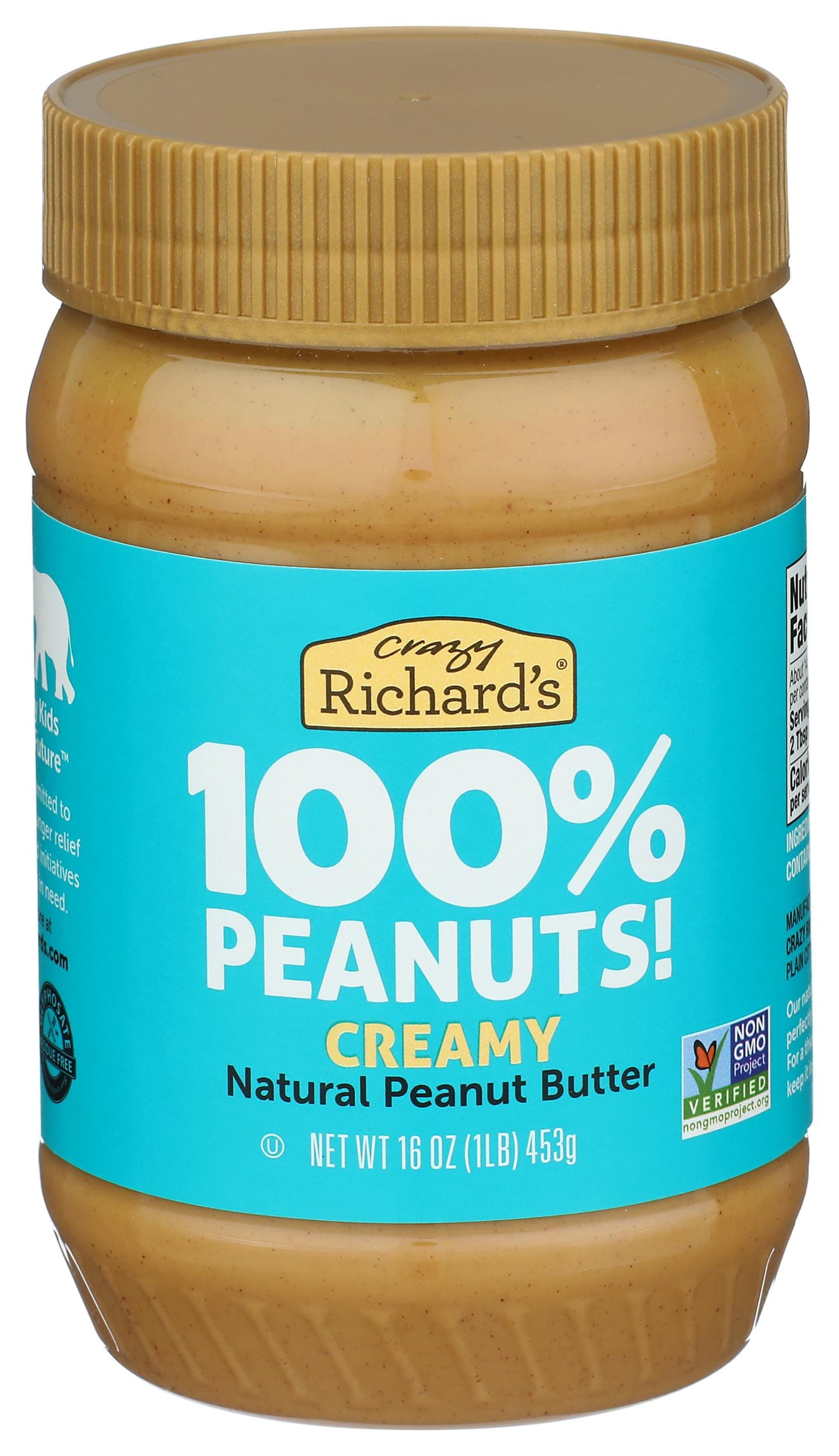 Crazy Richard's Creamy Peanut Butter - 453g (16 OZ)