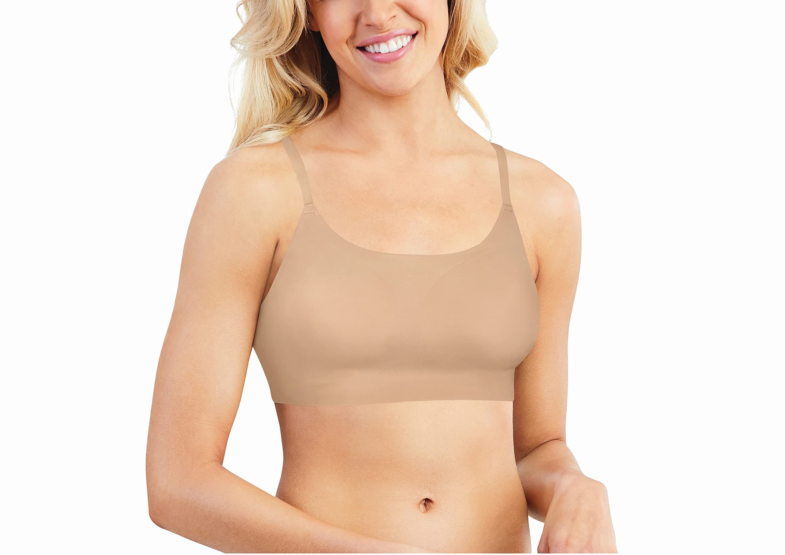 Women's Ultra-Light Full-Coverage Wireless Seamless T-Shirt Bra with ComfortFlex Fit