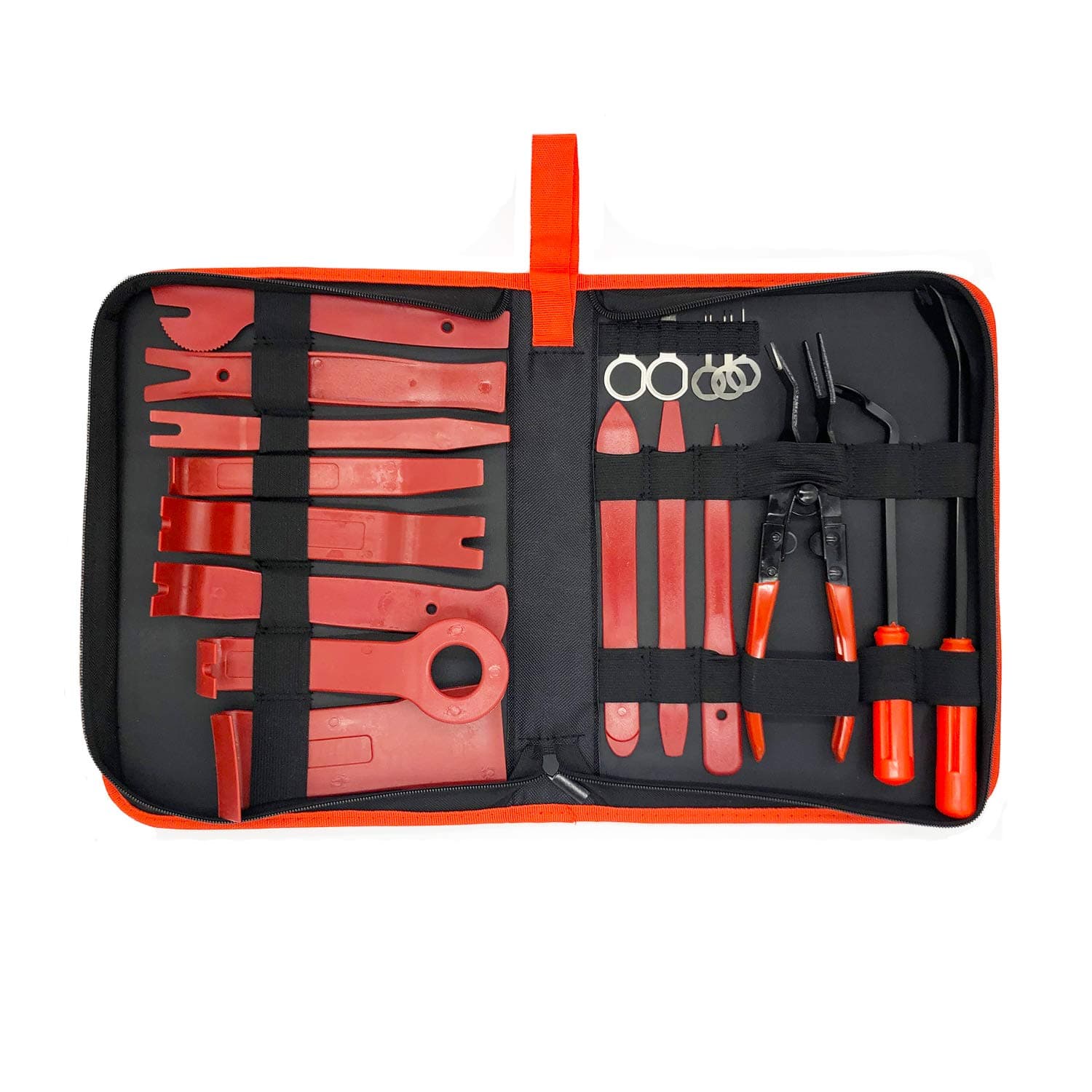 Ucreative 19pcs Trim Removal Tool Set Car Panel Removal Tools Kit Nylon for Car Panel Dash Audio Radio Removal Installer and Repair Pry Tool Kits with Storage Bag