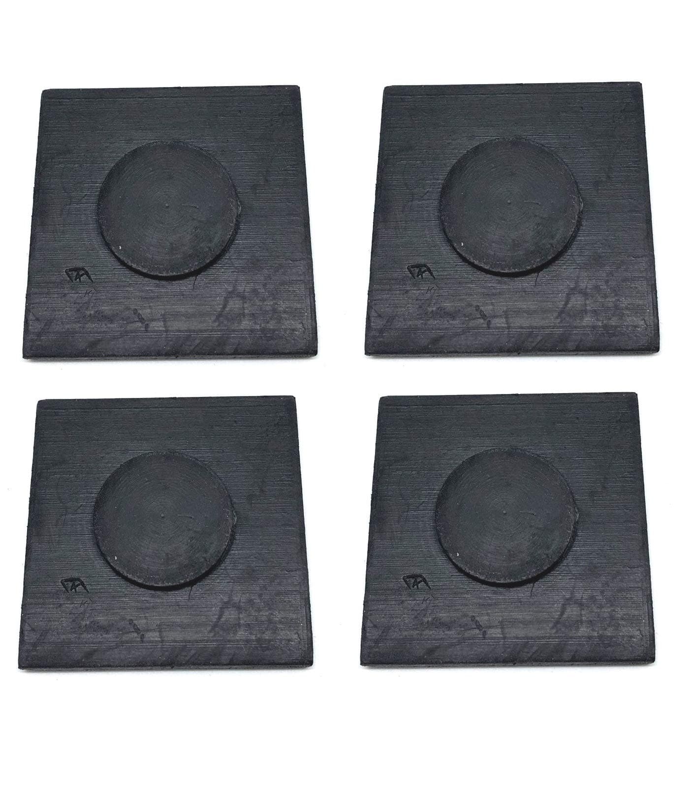 4 PCs 1 7/8 Inch Square Leaf Spring End Tip Wear Pad Anti Squeak Insert Cushion Silencer Rubber