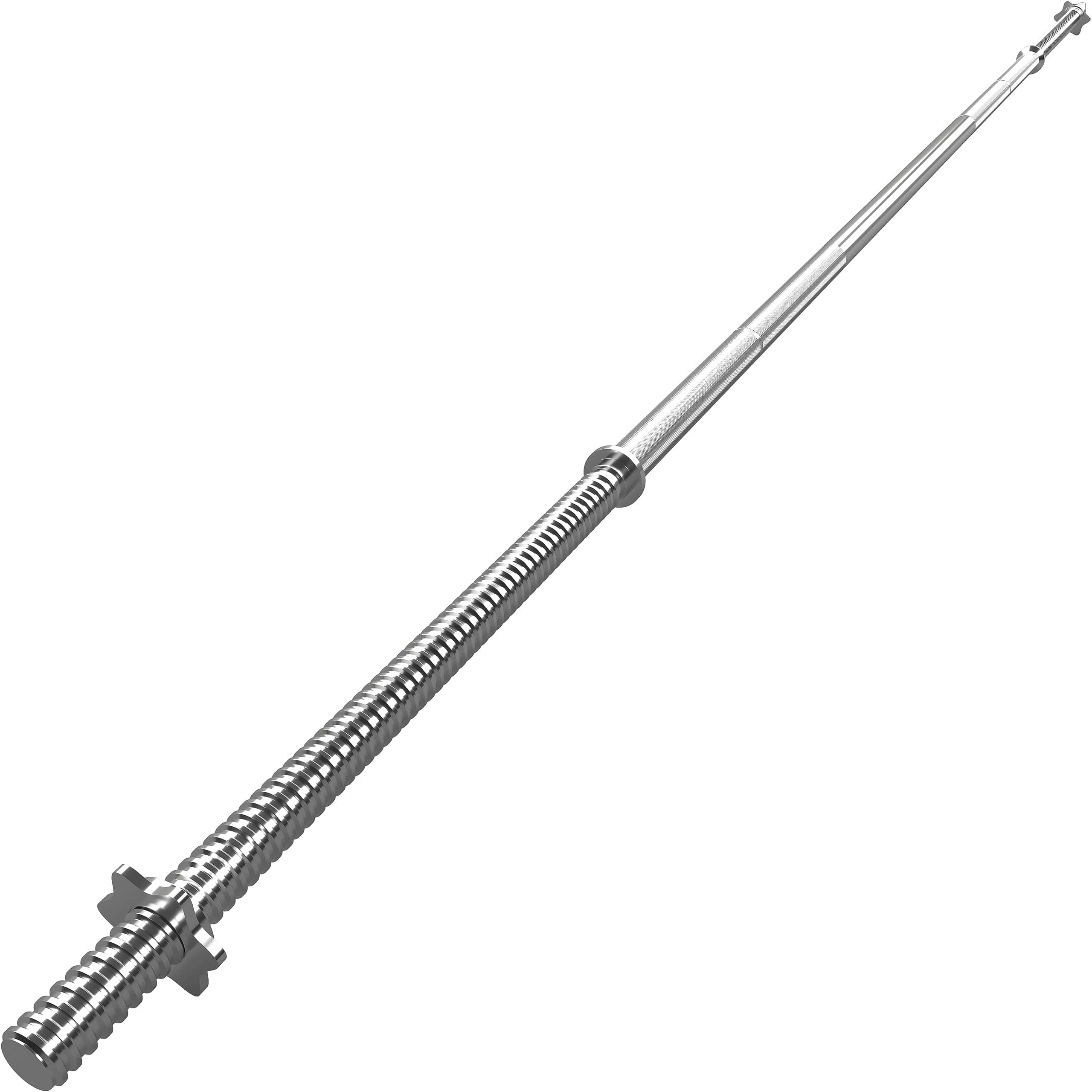 GYM MASTER 1" Diameter Standard Barbell with Spinlock Collars, Choice of Sizes
