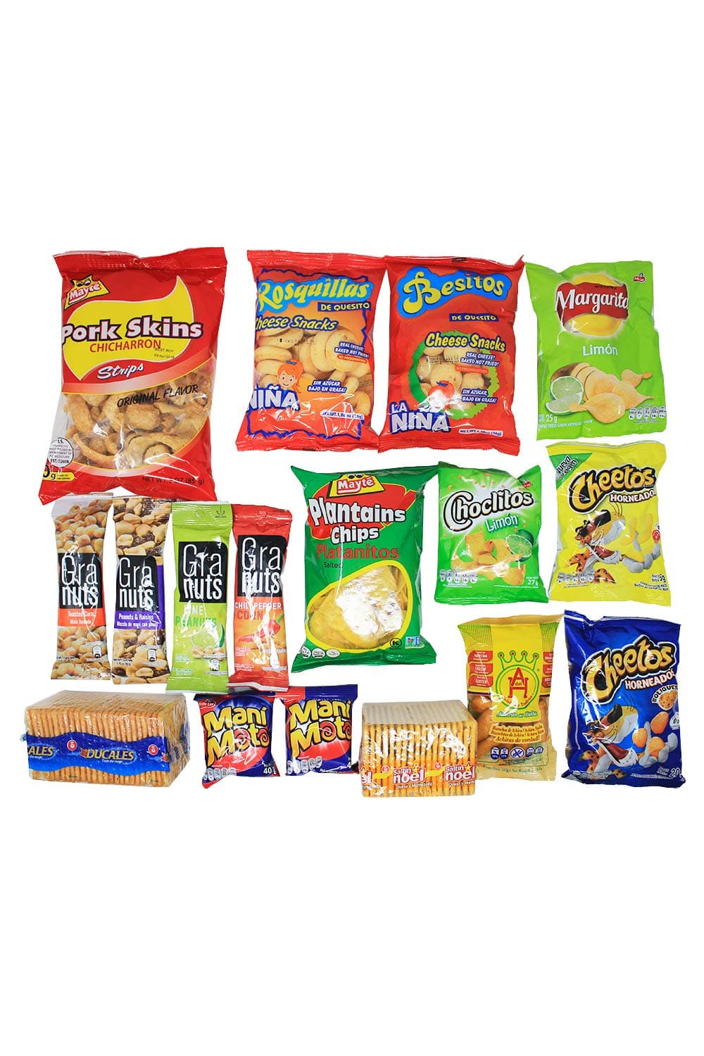 Colombian Snacks Sampler Variety Box - Crackers, Chips & Savory Snack Assortment Pack - Delicious Gift Box - College Care Package (Mecato-Sal)