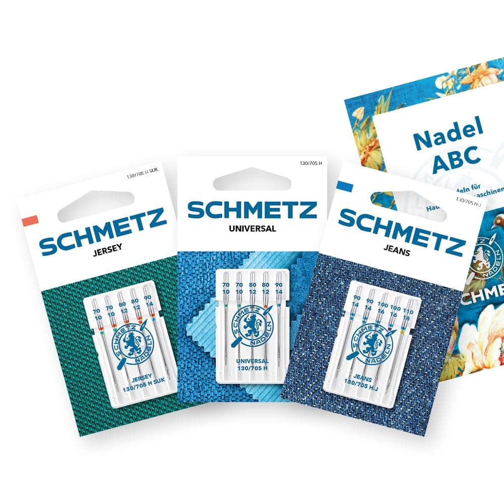 15 Sewing Machine Needles | Starter Set | Universal/Jersey/Jeans | Assorted | Includes 1 Needle-ABC