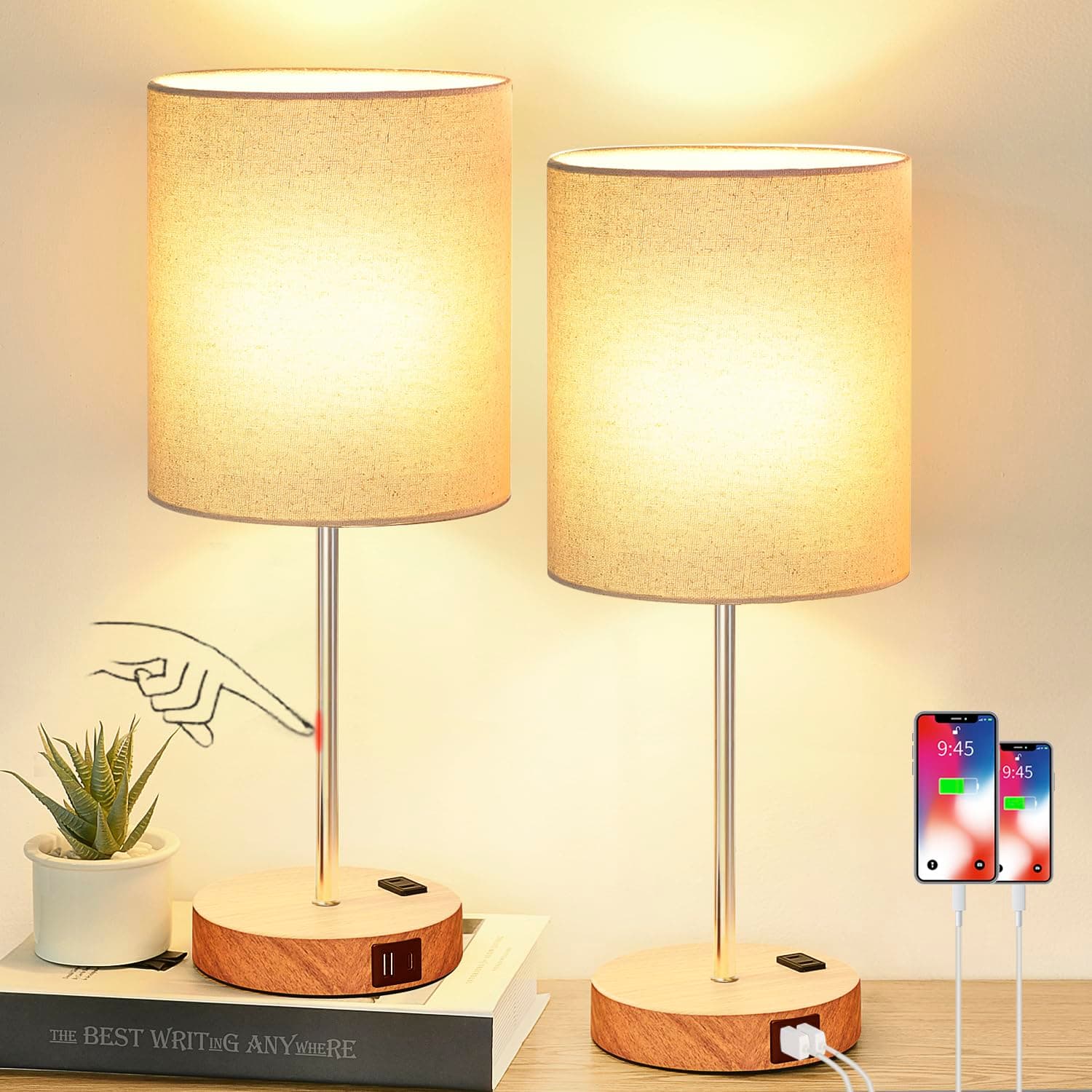 Set of 2 table lamps