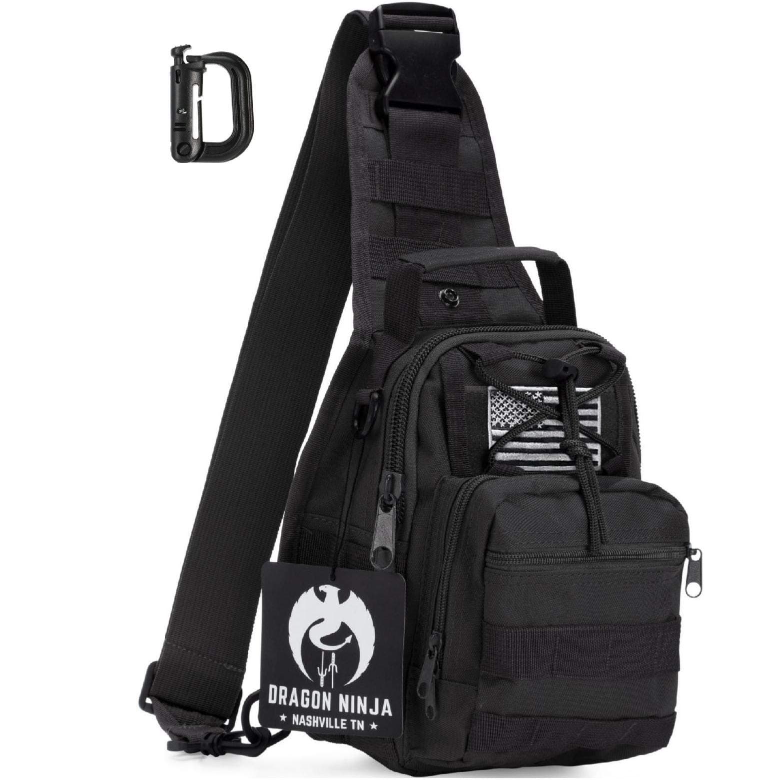Dragon Ninja Tactical Sling Bag (Black)