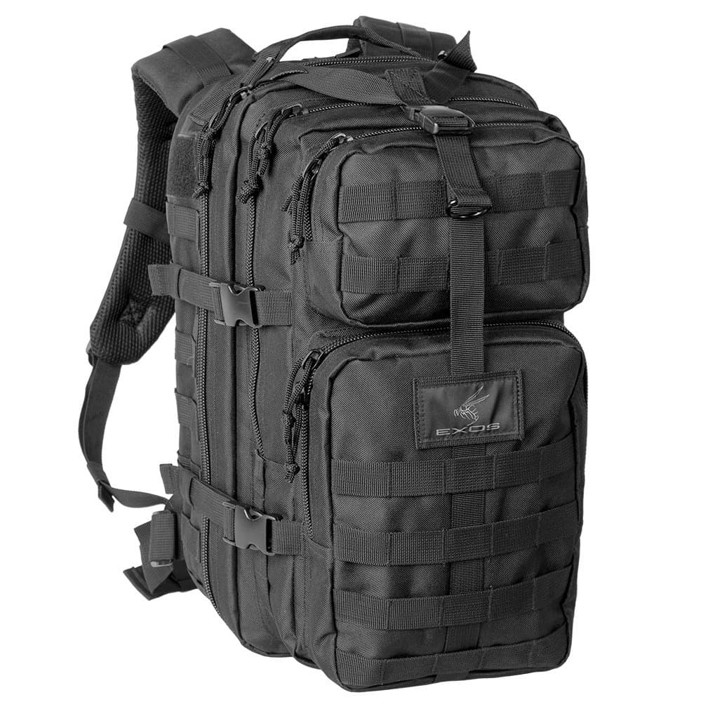 Exos Bravo Tactical Assault Hiking Camping Backpack Rucksack Bug Out Bag Daypack MOLLE Equipped Hydration Pack Compatible