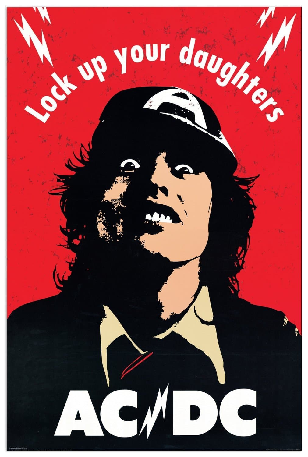 AC/DC - Lock Up Your Daughters - Maxi LAMINATED/ENCAPSULATED Poster - Measures 36 x 24 inches (91.5 x 61 cm) Approx.