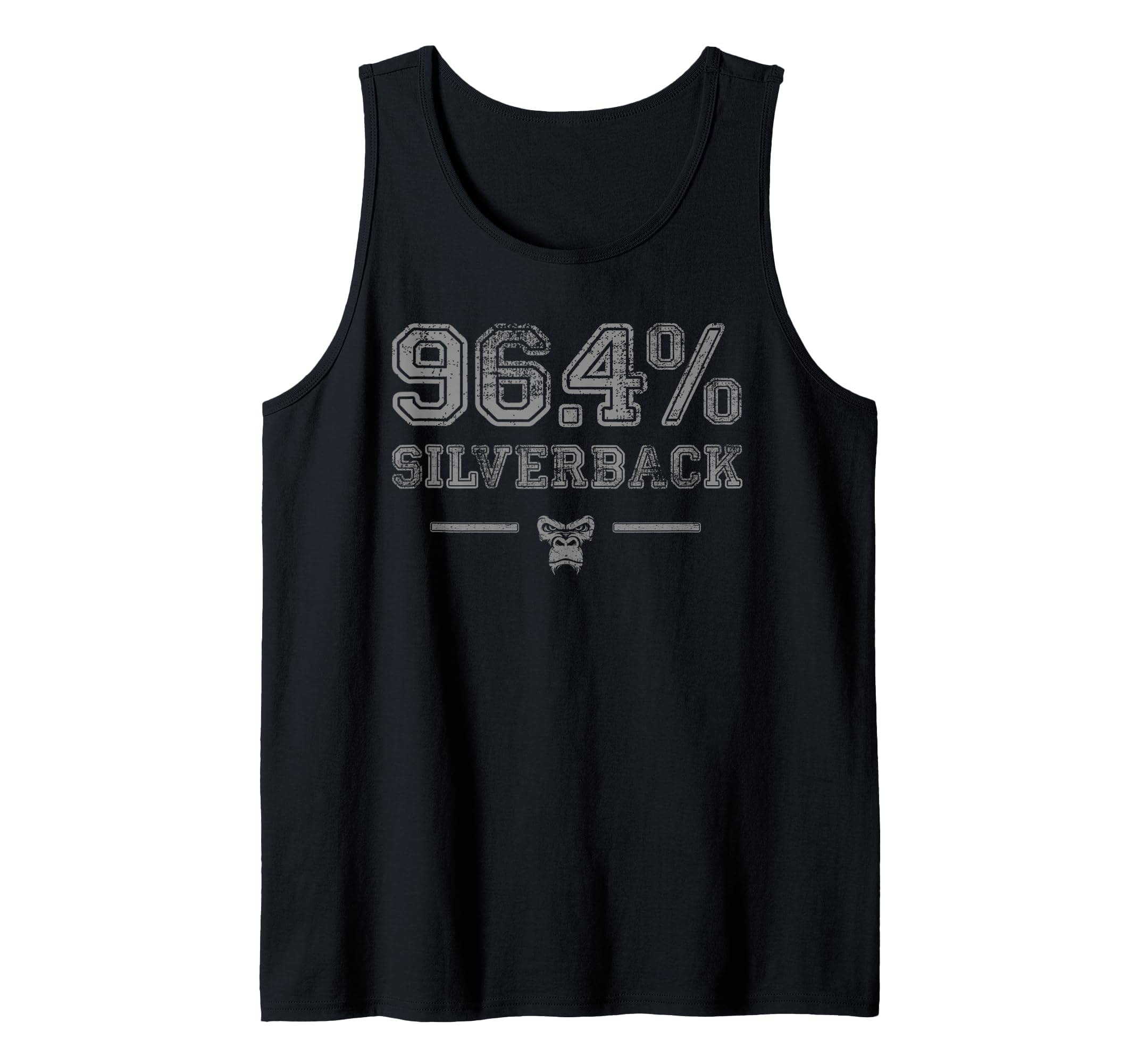 96.4% Silverback Gorilla, gym, body building, Strongman Tank Top