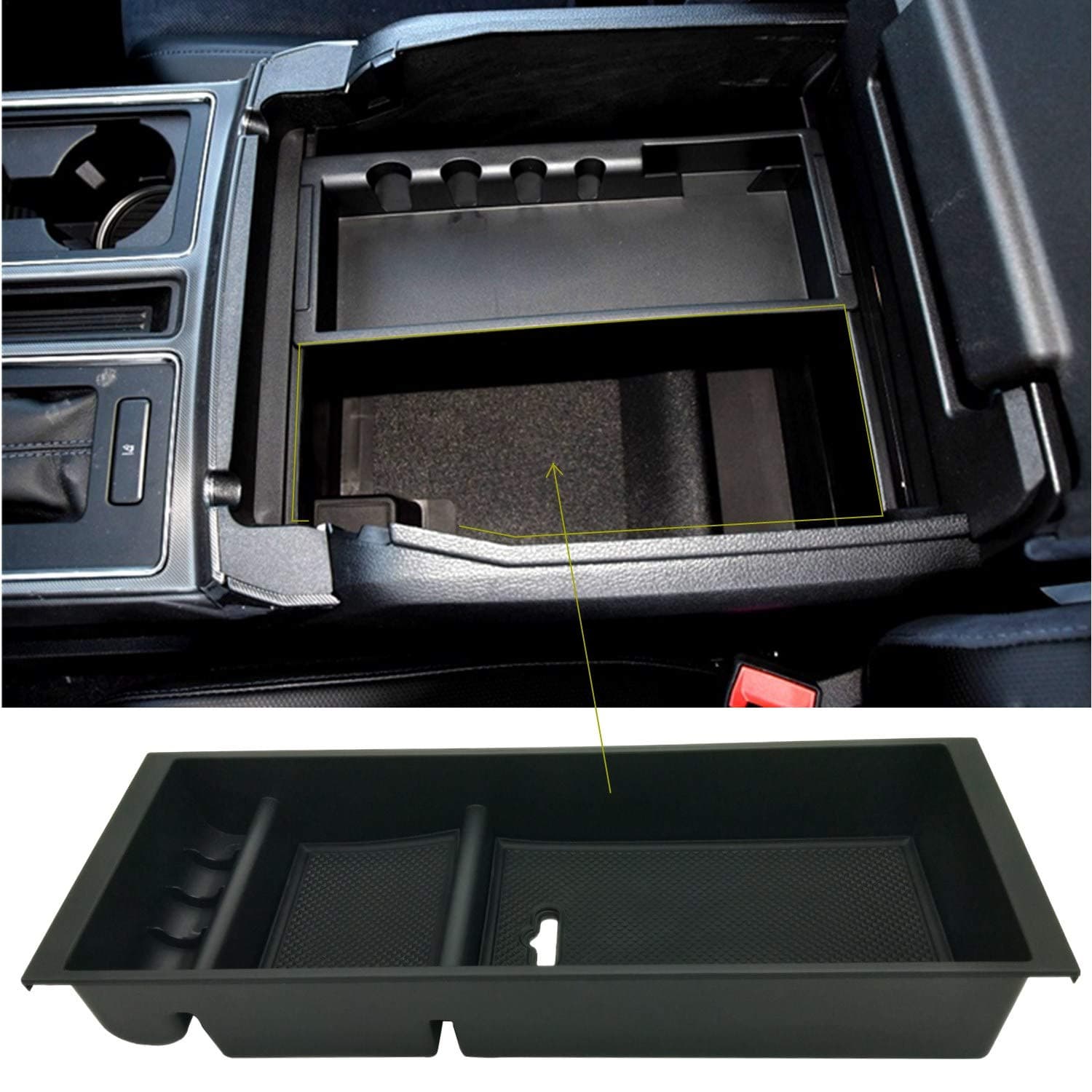 Center Console Tray Organizer Box