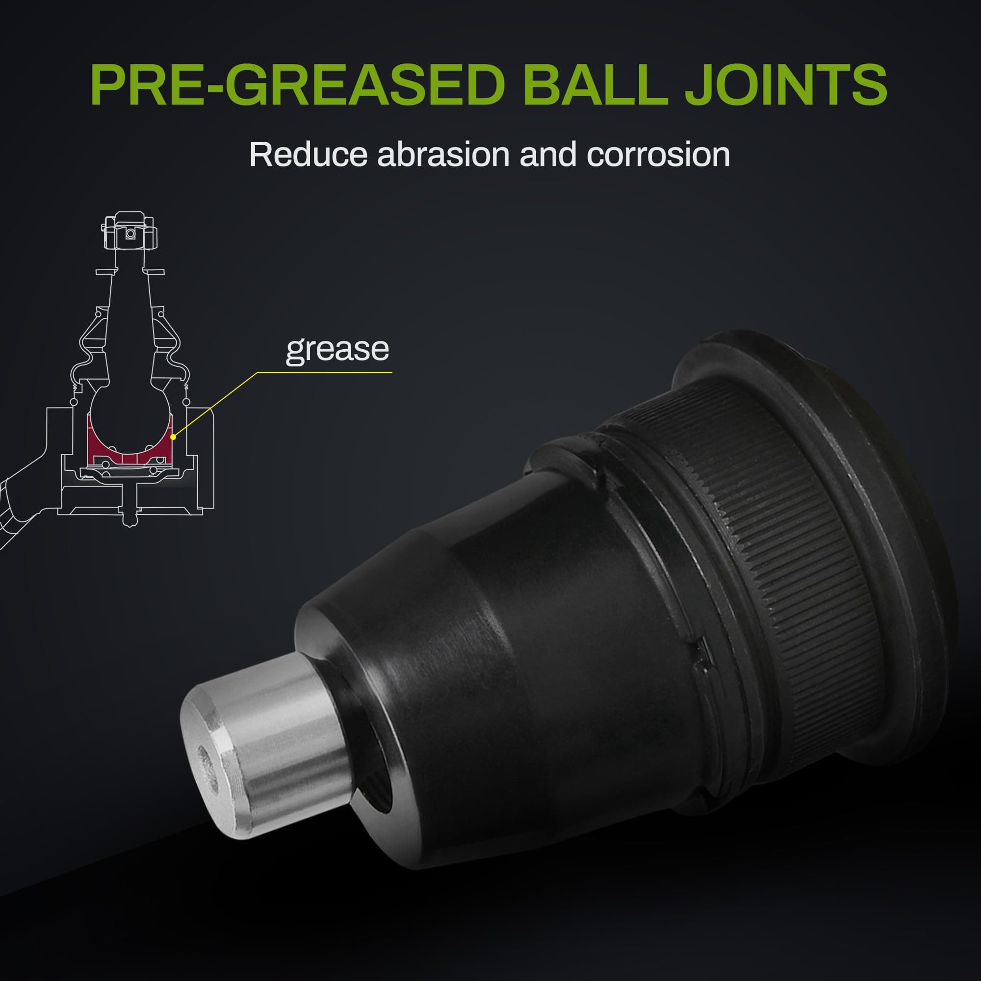 AUTOSAVER88 Front Upper Control Arm Kit Compatible with Chevy SSR/Trailblazer 2002-2009 Buick Rainier 2004-2007 GMC Envoy 2002-2009 Isuzu Ascender/Oldsmobile Bravada/Saab 9-7X 2002-2009