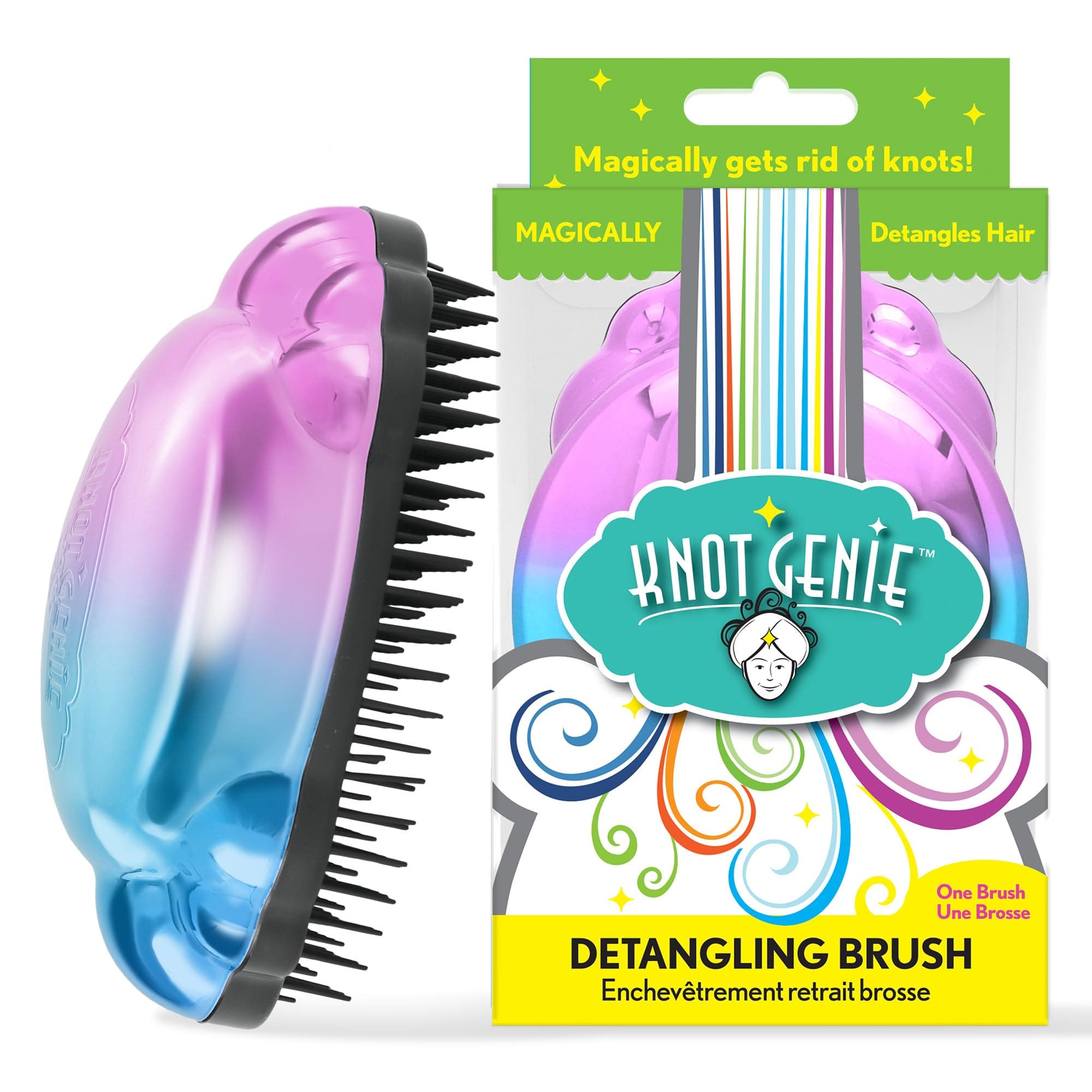 Knot Genie Detangling Brush, Peaceful Blend