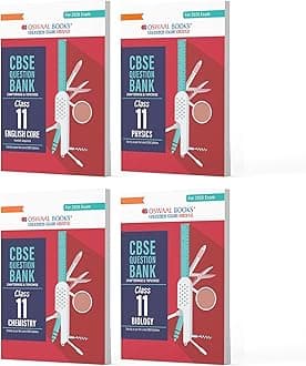 Oswaal CBSE Question Bank Class 11 Set of 4 Books | English Core | Physics | Chemistry | Biology | Chapterwise & Topicwise Solved Papers | For 2026 Exams