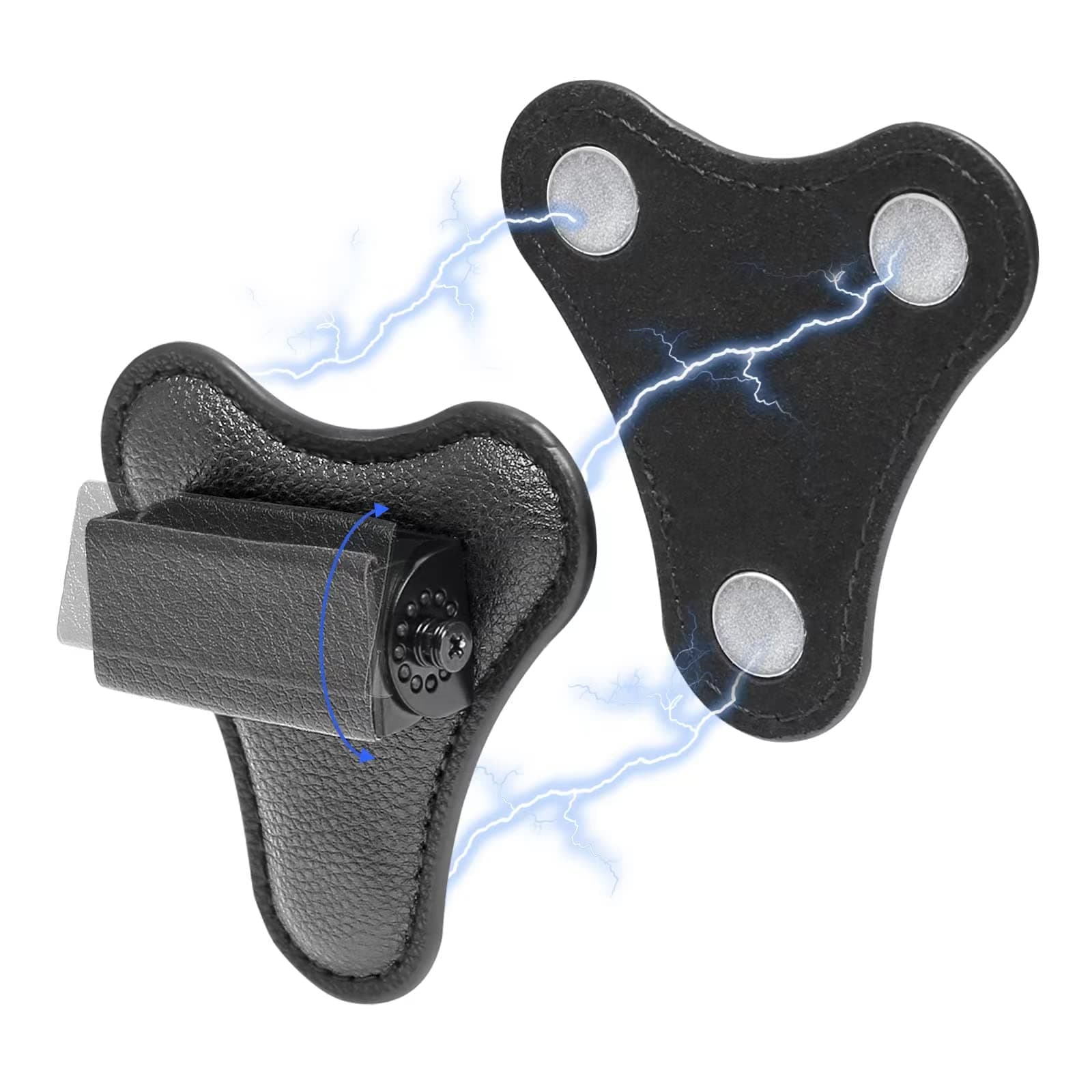 Body Camera Mount, Universal Magnetic Suction Back Clip with 6pcs Strong Magnets Fit for All Models Body Cam, Police Body Camera Magnet Mount Support 45° Angle Adjustable, Stick to Clothes (1 Pack)