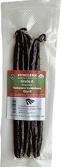6 Madagascar Vanilla Beans Gourmet Grade A