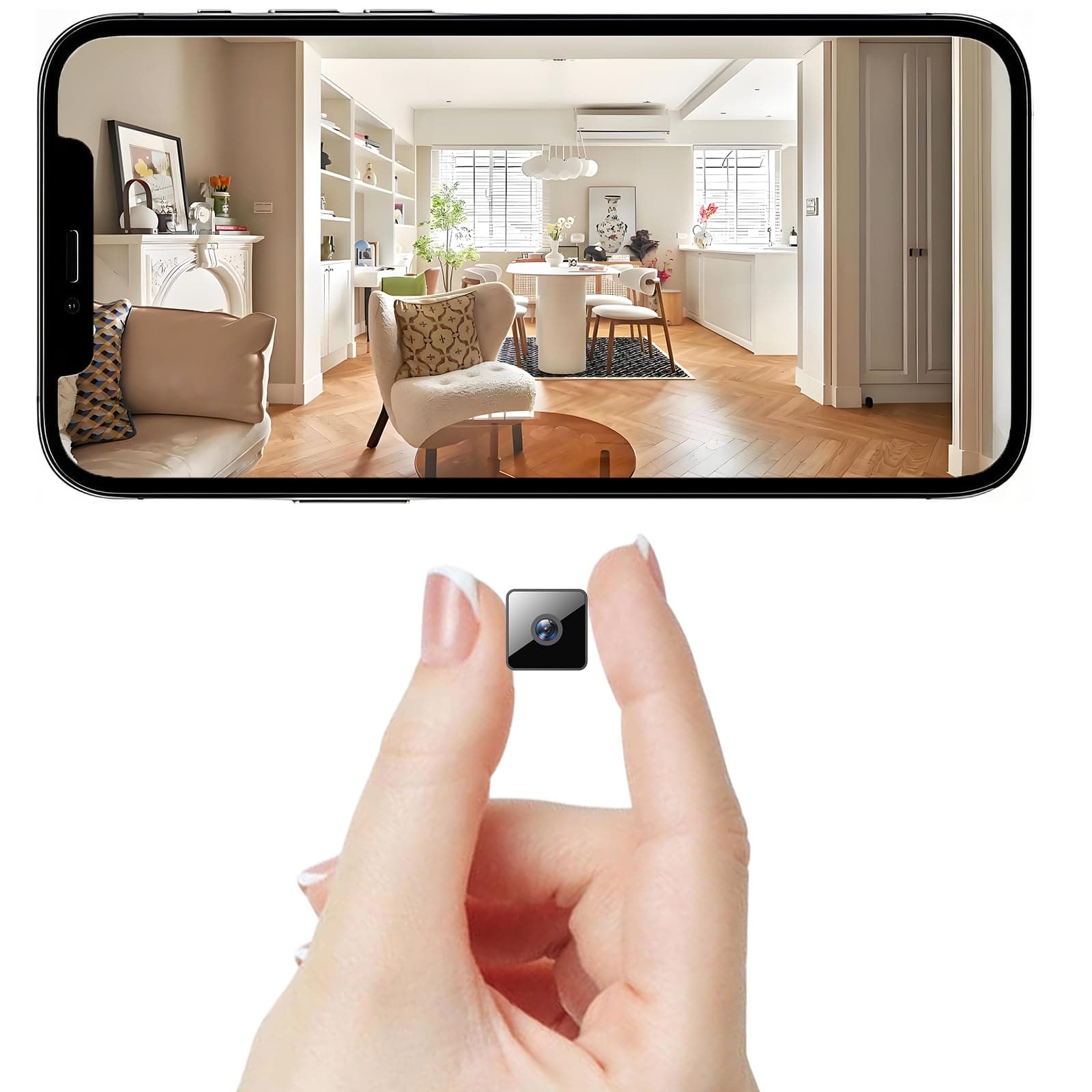 Mini Wireless Security Camera, Small 960P HD Magnetic Home WiFi Micro Camera Nanny Cam with Motion Detection, Cloud & SD Storage, Night Vision, Tiny Cameras for Home Pet Baby Office Indoor Outdoor