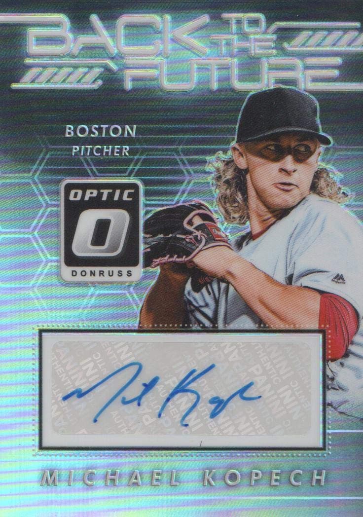 2017 Donruss Optic Baseball Back to the Future #BFS-MK Michael Kopech AUTO