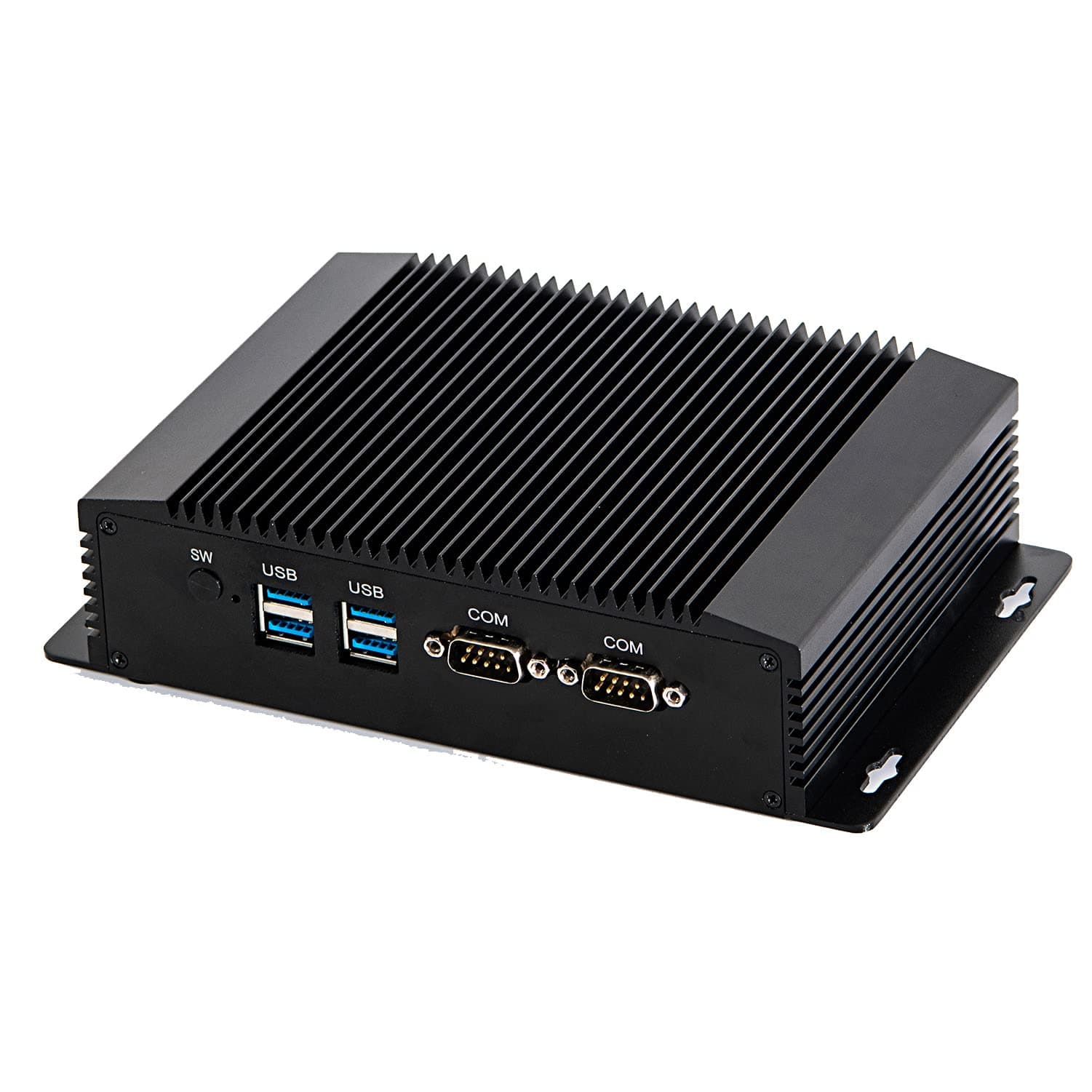 HUNSNIndustrial Embedded PC, Fanless Mini Computer, IPC, Celeron 2955U 2957U, IM08, AC WiFi, BT, VGA, HDMI, 2 x LAN, 2 x COM RS232, 4 x USB3.0, Barebone, NO RAM, NO Storage, NO System
