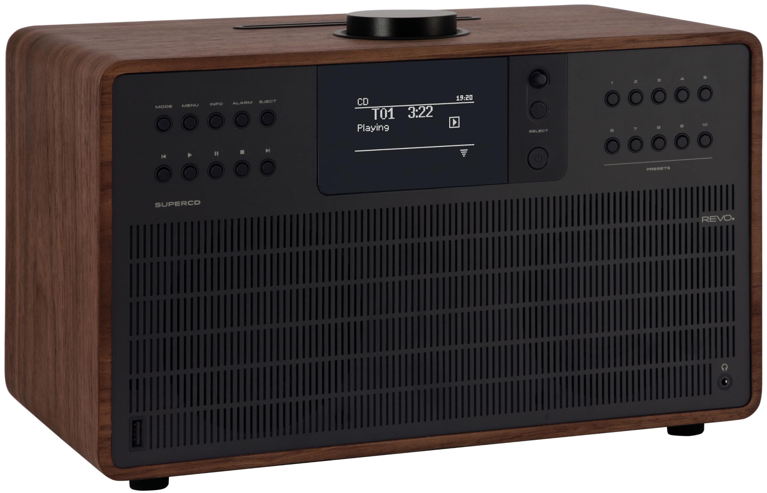Revo SuperCD - Walnut/Black