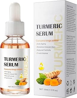 Turmeric Serum for Dark Spots 1 Fl Oz, Turmeric Dark Spot Corrector Serum for Face & Body, Anti Aging Facial Serum for Women and Men, Reduces Hyperpigmentation, Age Spots, Sun Spot, Improve Skin Tone