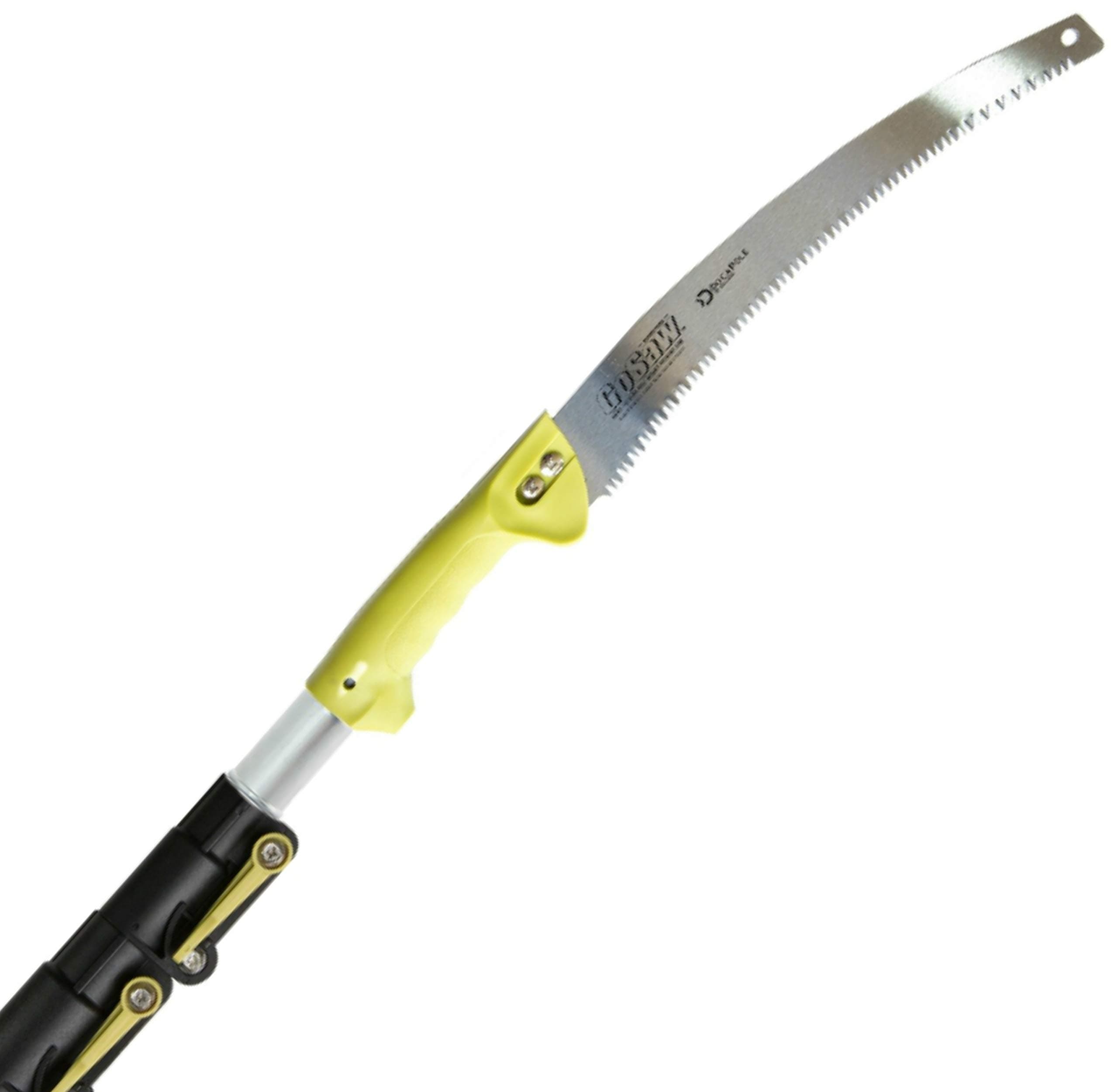 DocaPole 5-12 Foot Pole Pruning Saw // Extension Pole + GoSaw Attachment // Use on Pole or By Hand // Long Extension Pole Saw // Telescopic Tree Pruner Pole // Extendable Limb Saw and Trimmer