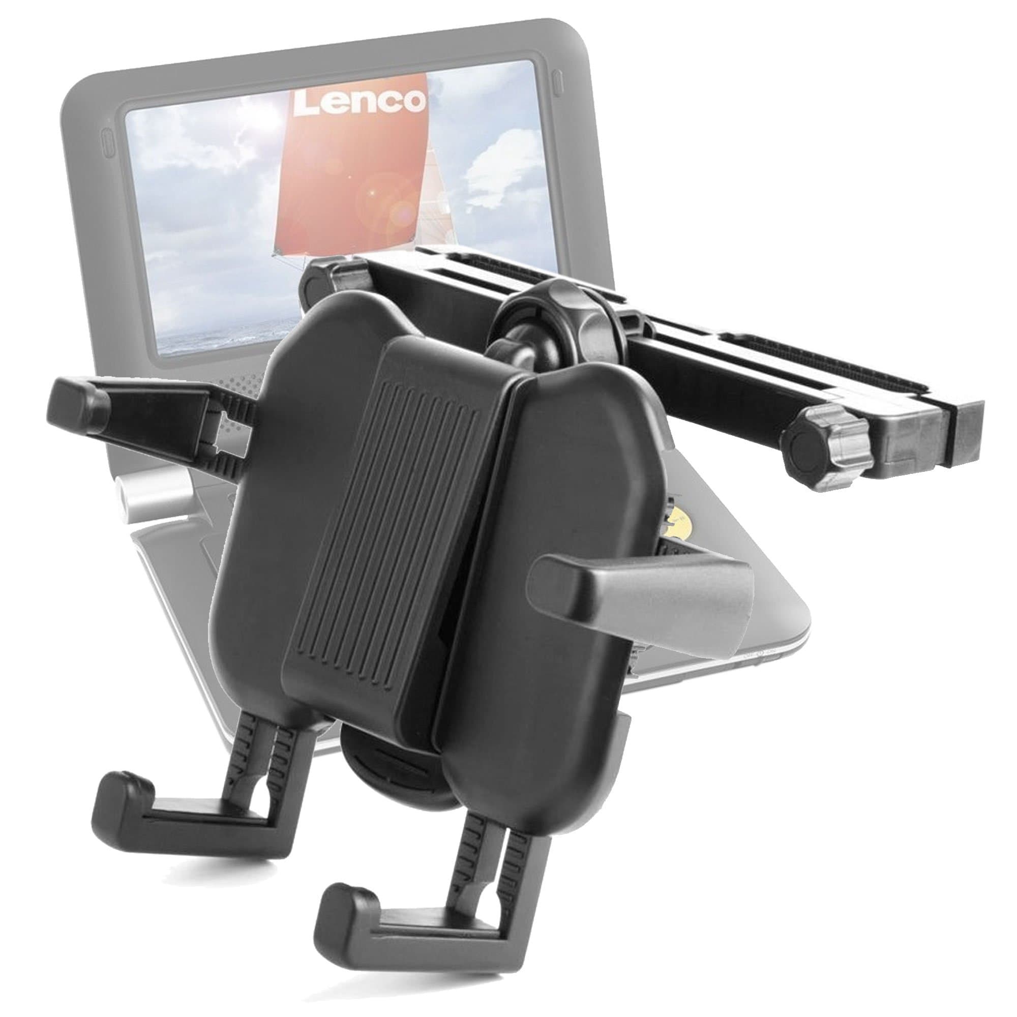 in-Car Mount - Suitable for Use with Lenco DVP-733 | -735 | -736 | -738 X2 | -739 X2 | -931 | -936 | -938 | -941 | -7 Snoopy Comics | -740 | -741 | MES-211 | MES-217 | MES-230 & MES 403