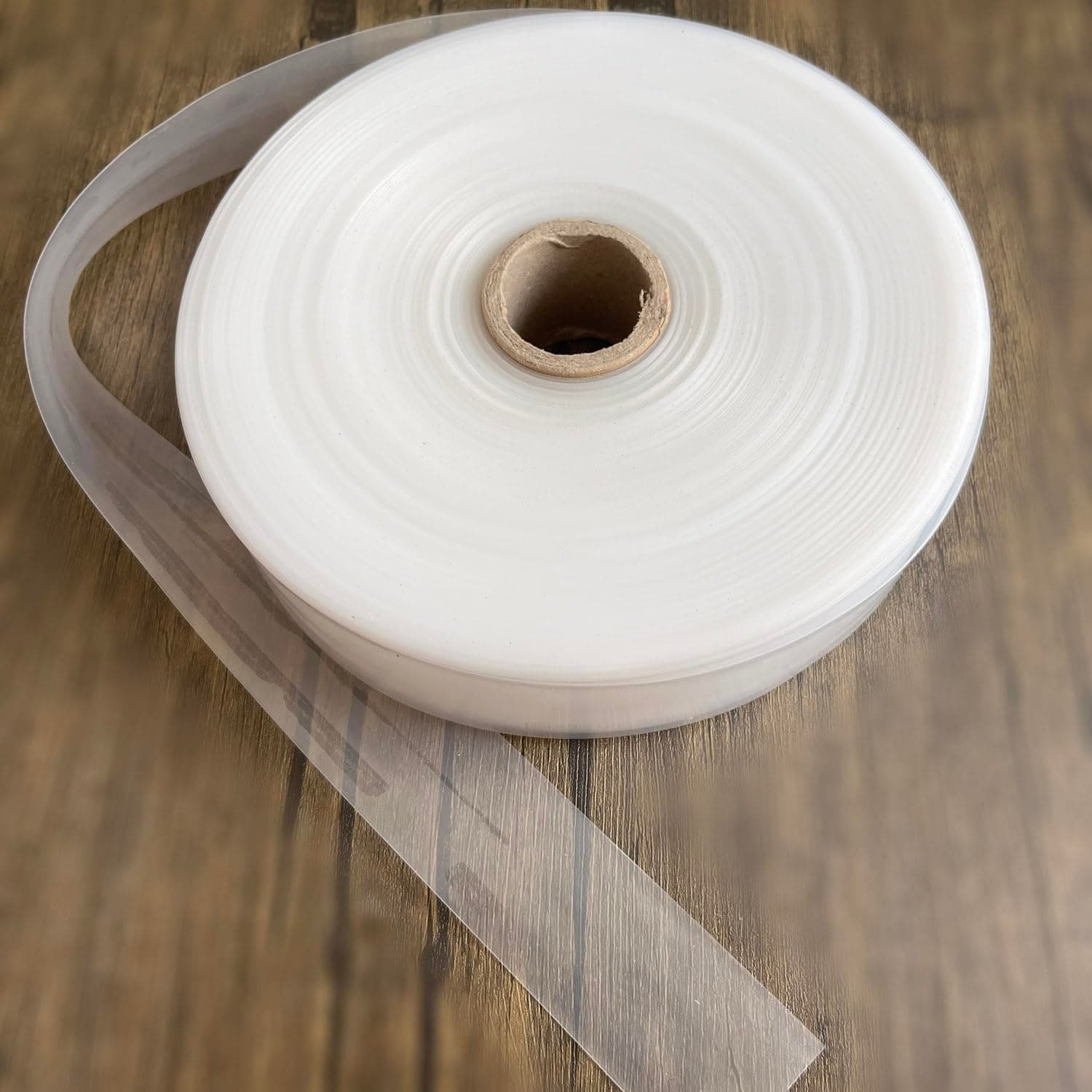 4 Mil Thick 2.2lb Poly Tubing Roll 1.6"/4cm Wide for for Custom Sized Poly Bags