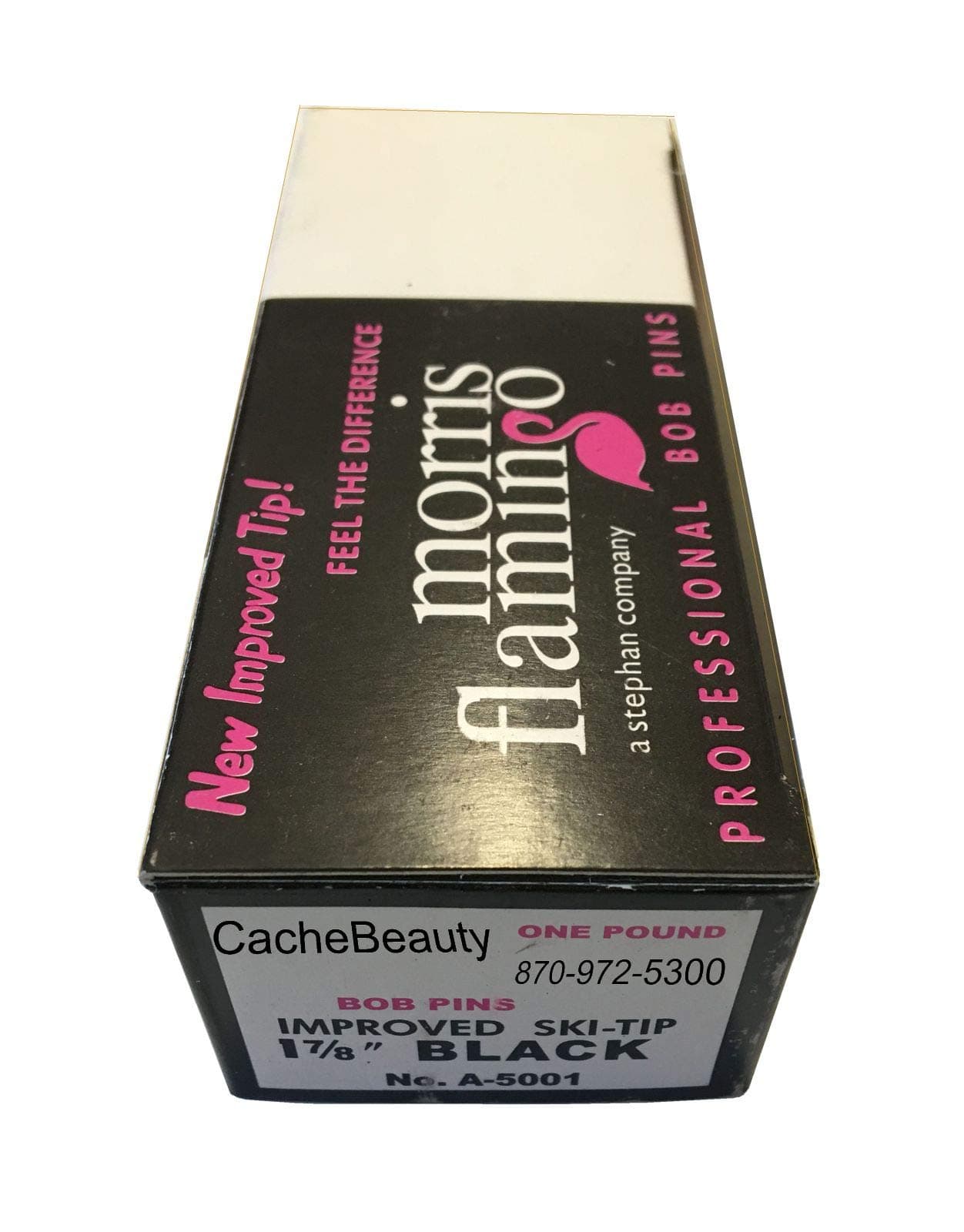 Flamingo Bobby Pins - Black 1 lb.